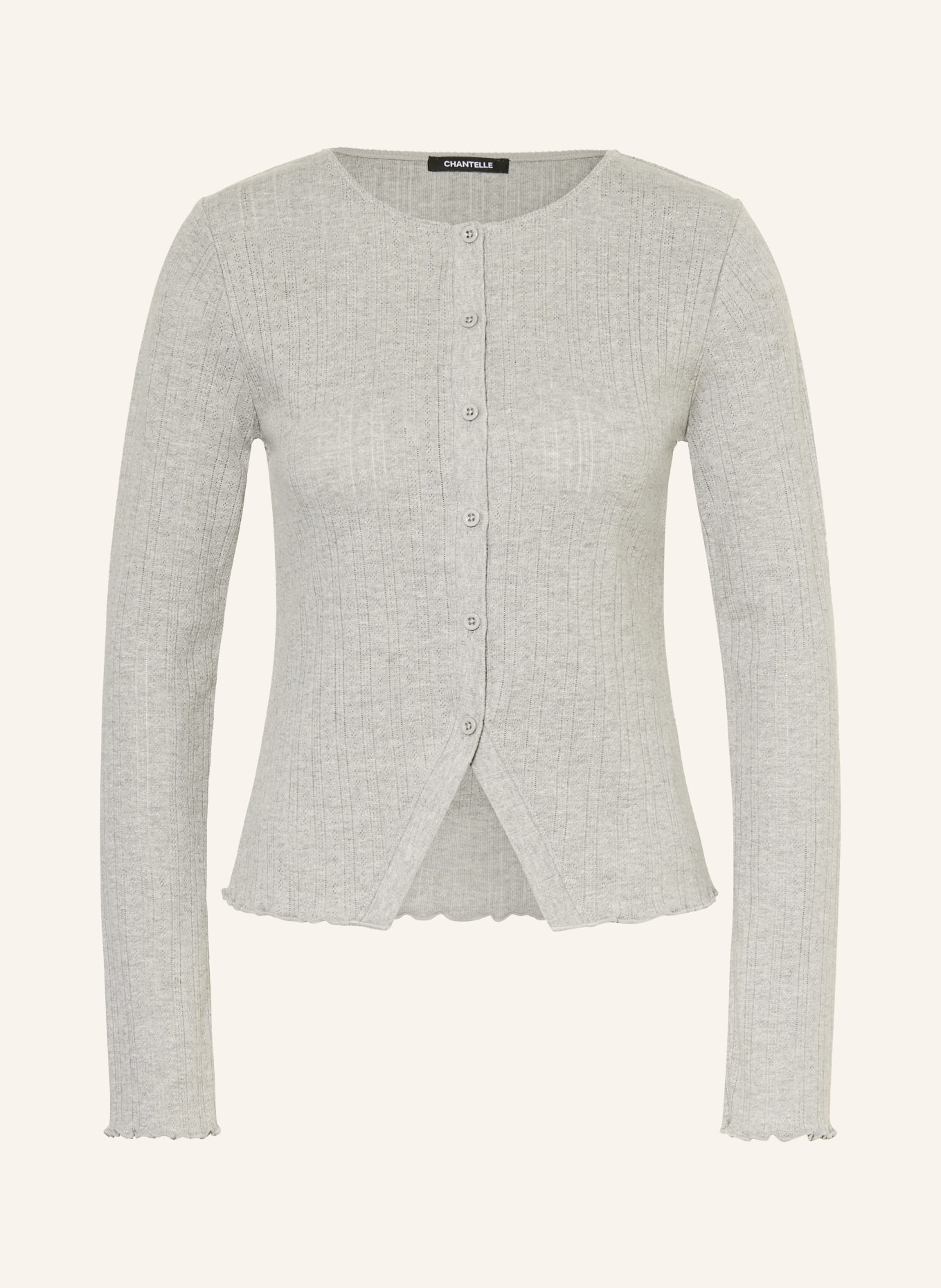 CHANTELLE LOVIE Lounge Jacket: LIGHT GRAY