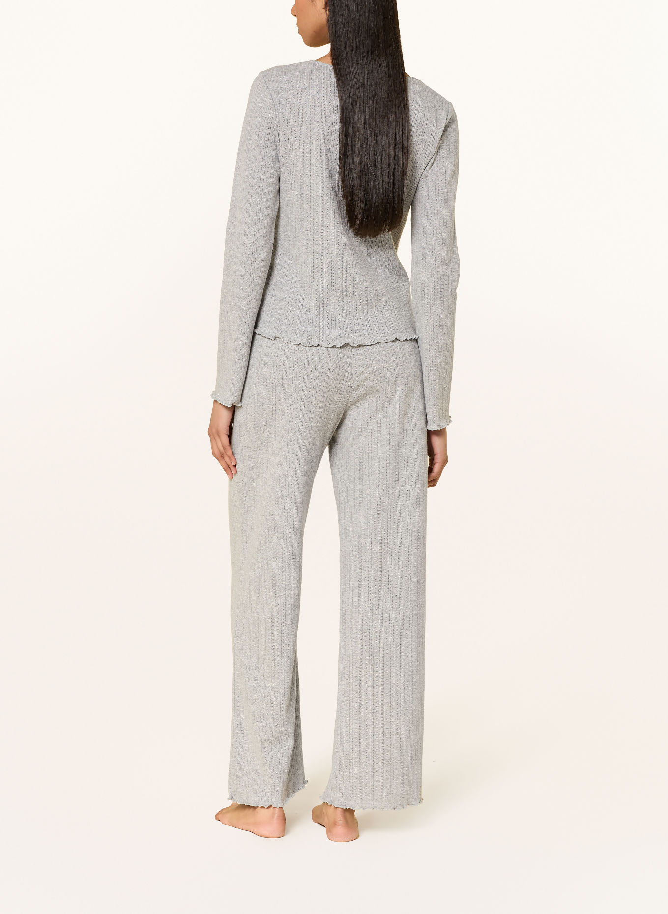 CHANTELLE LOVIE Lounge Jacket: LIGHT GRAY
