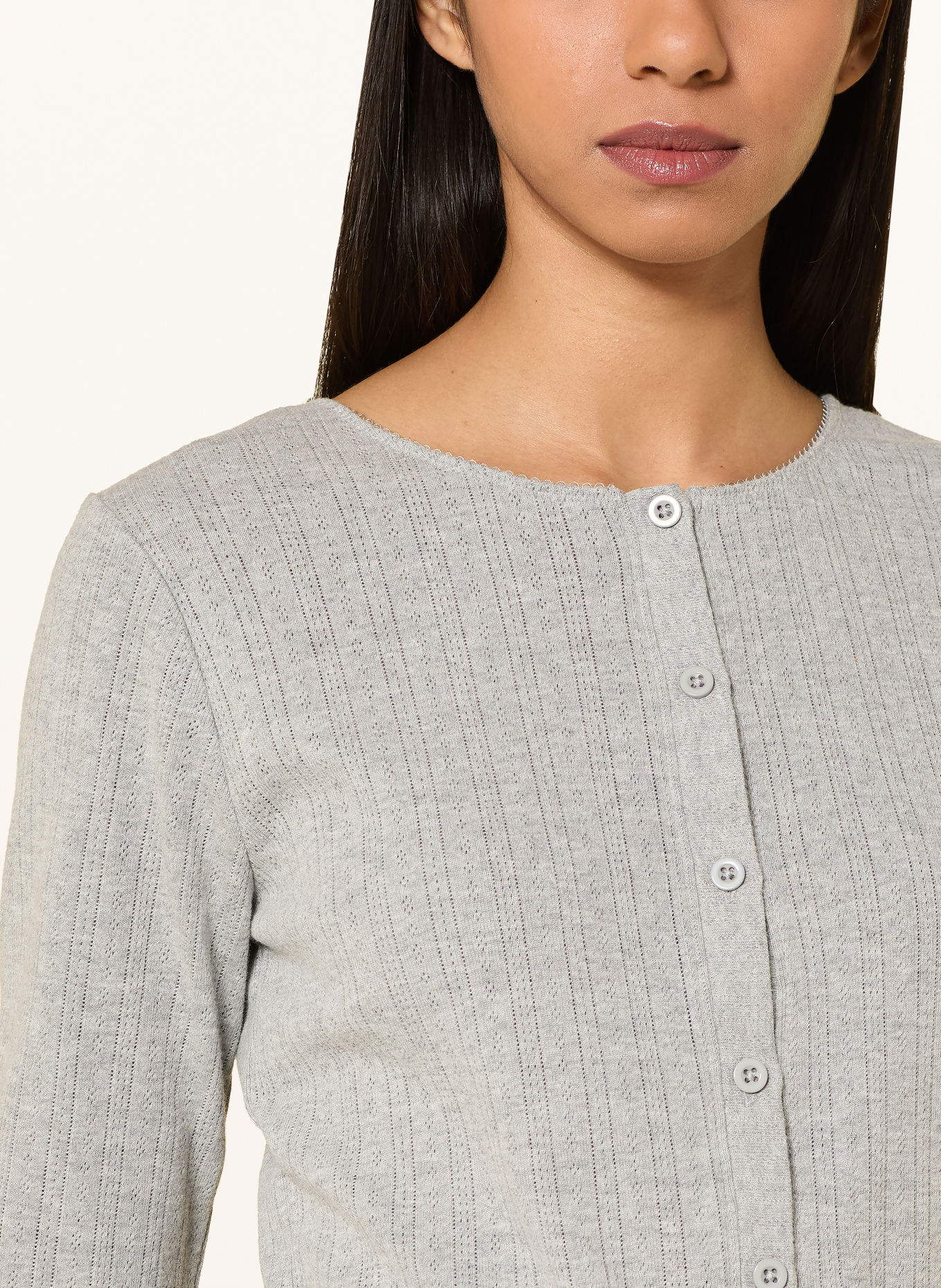 CHANTELLE LOVIE Lounge Jacket: LIGHT GRAY