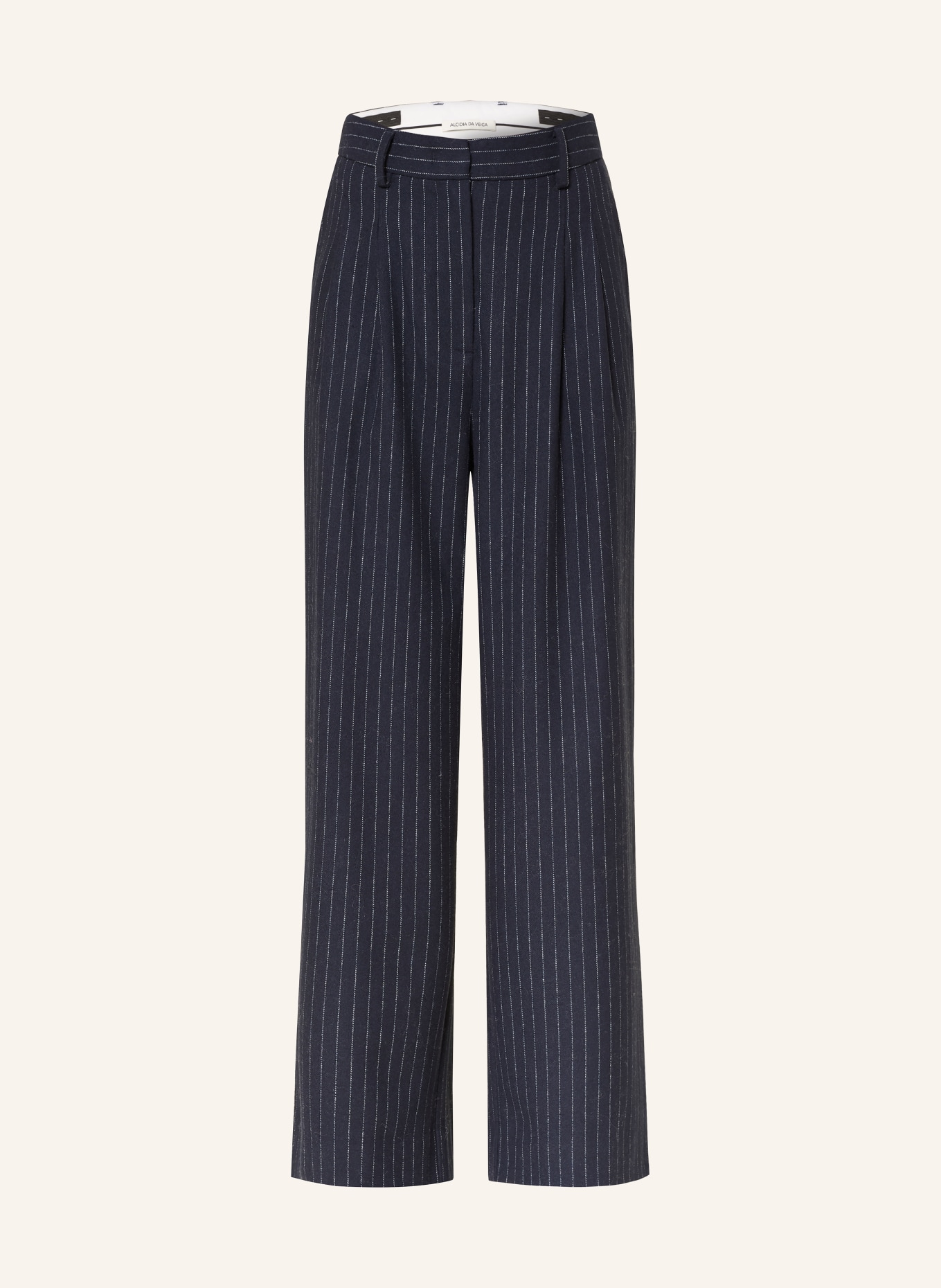 Alcidia da Veiga Marlene-broek: DONKERBLAUW / WIT