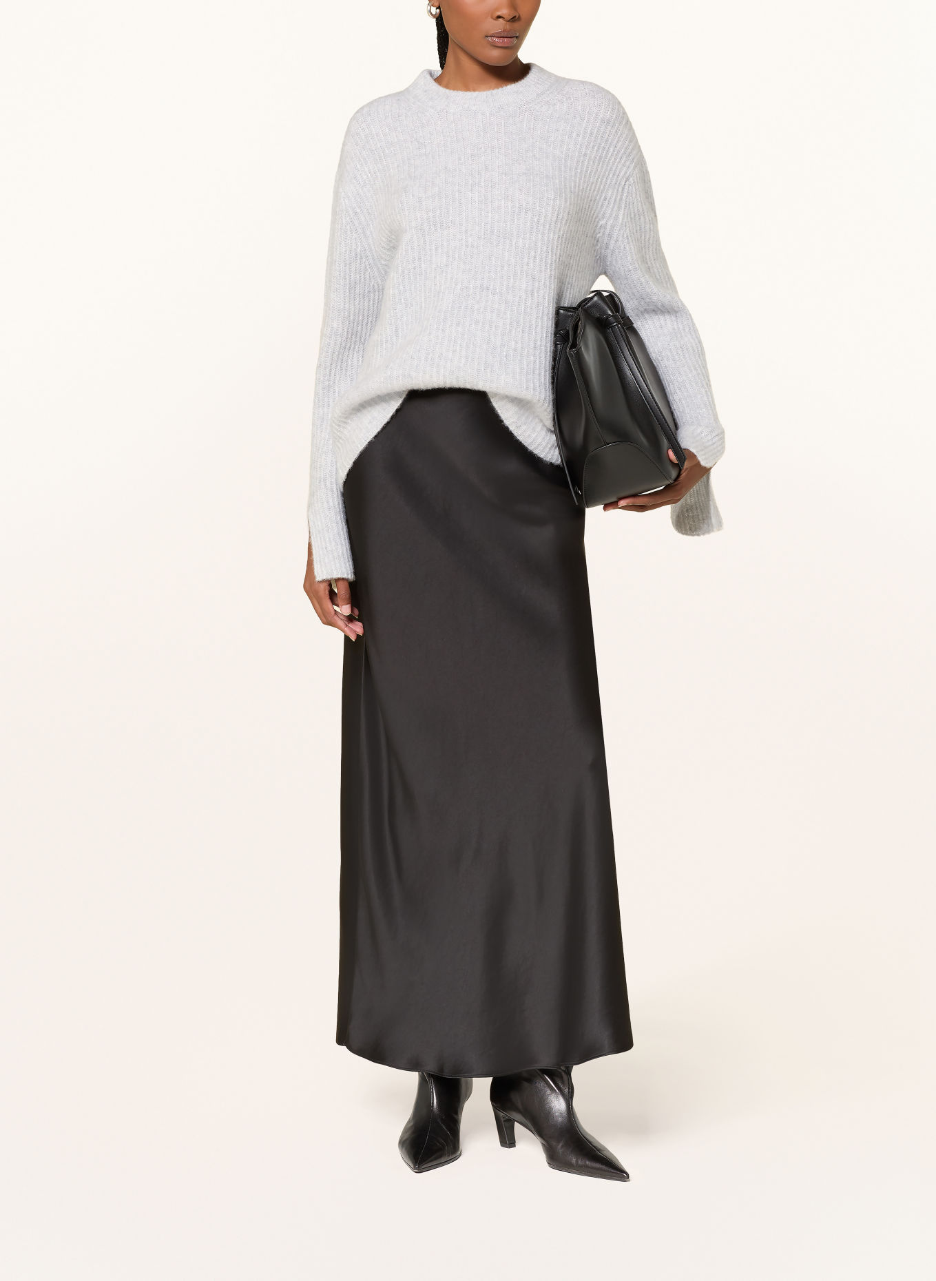 Alcidia da Veiga Cashmere sweater: LIGHT GRAY
