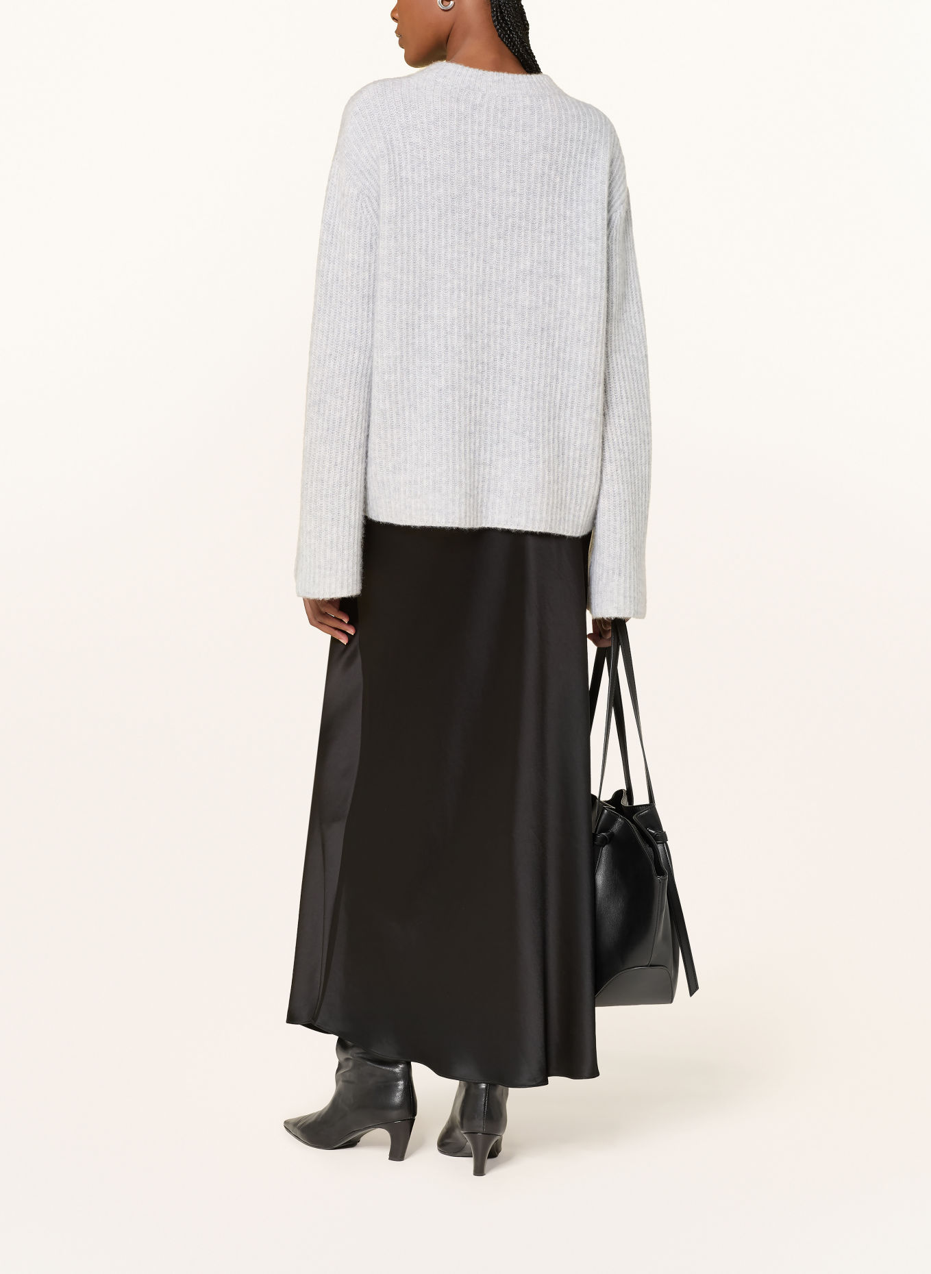 Alcidia da Veiga Cashmere sweater: LIGHT GRAY