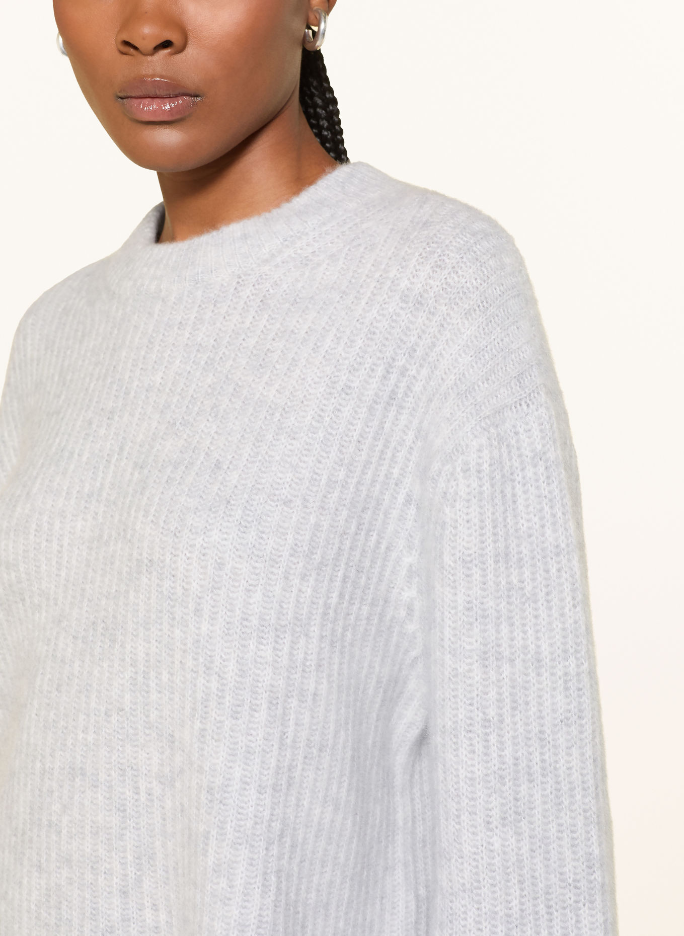 Alcidia da Veiga Cashmere sweater: LIGHT GRAY