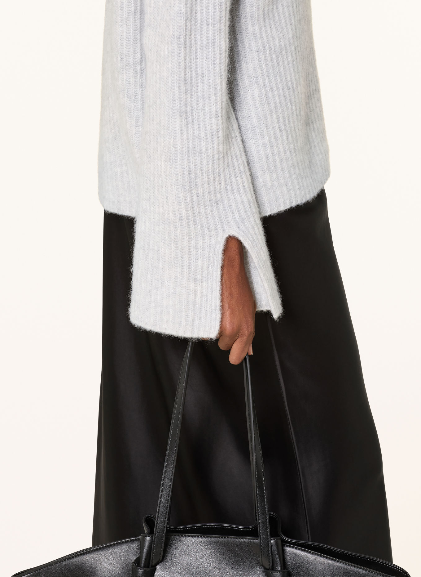 Alcidia da Veiga Cashmere sweater: LIGHT GRAY