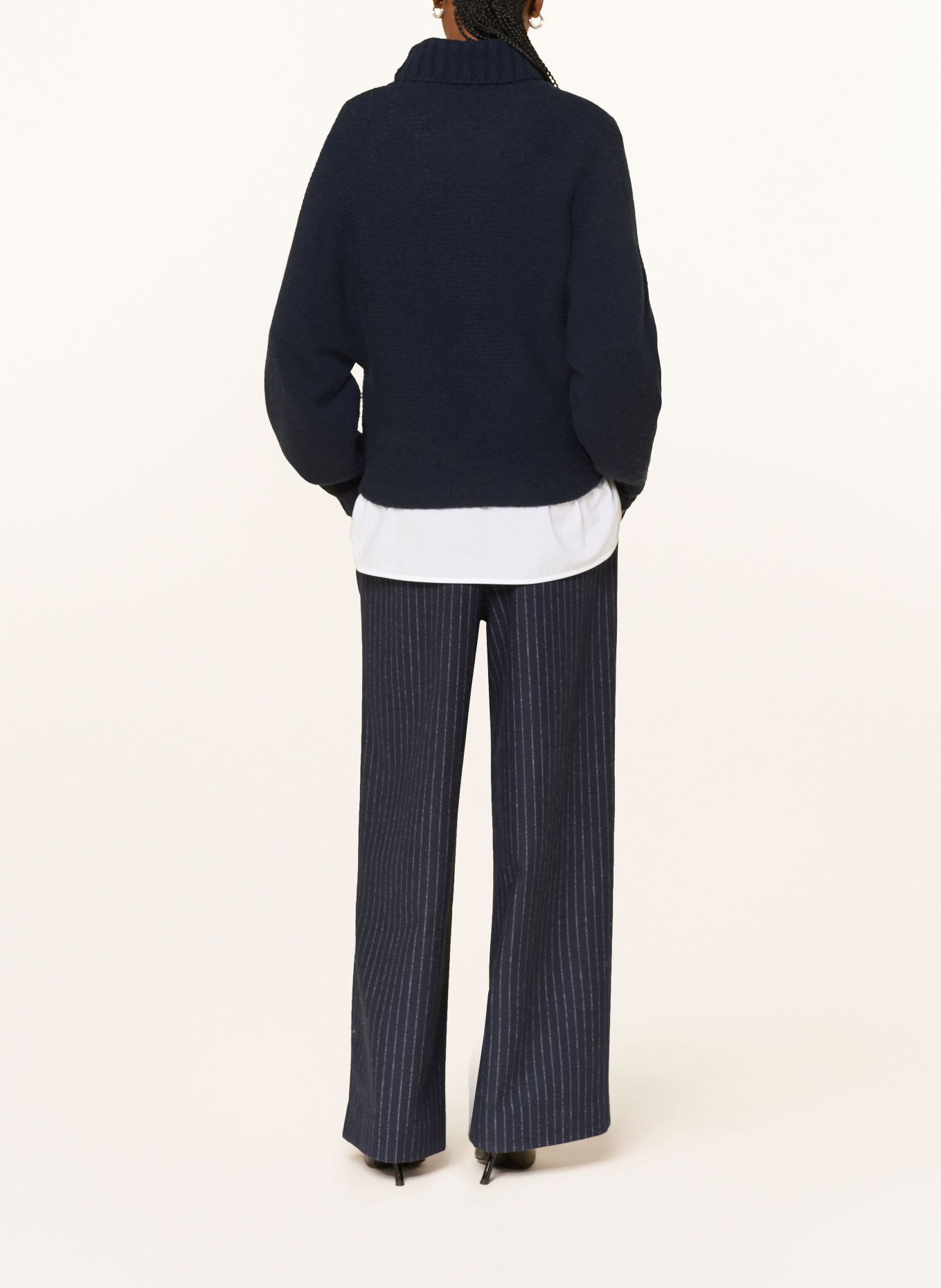 Alcidia da Veiga Turtleneck sweater with cashmere: DARK BLUE