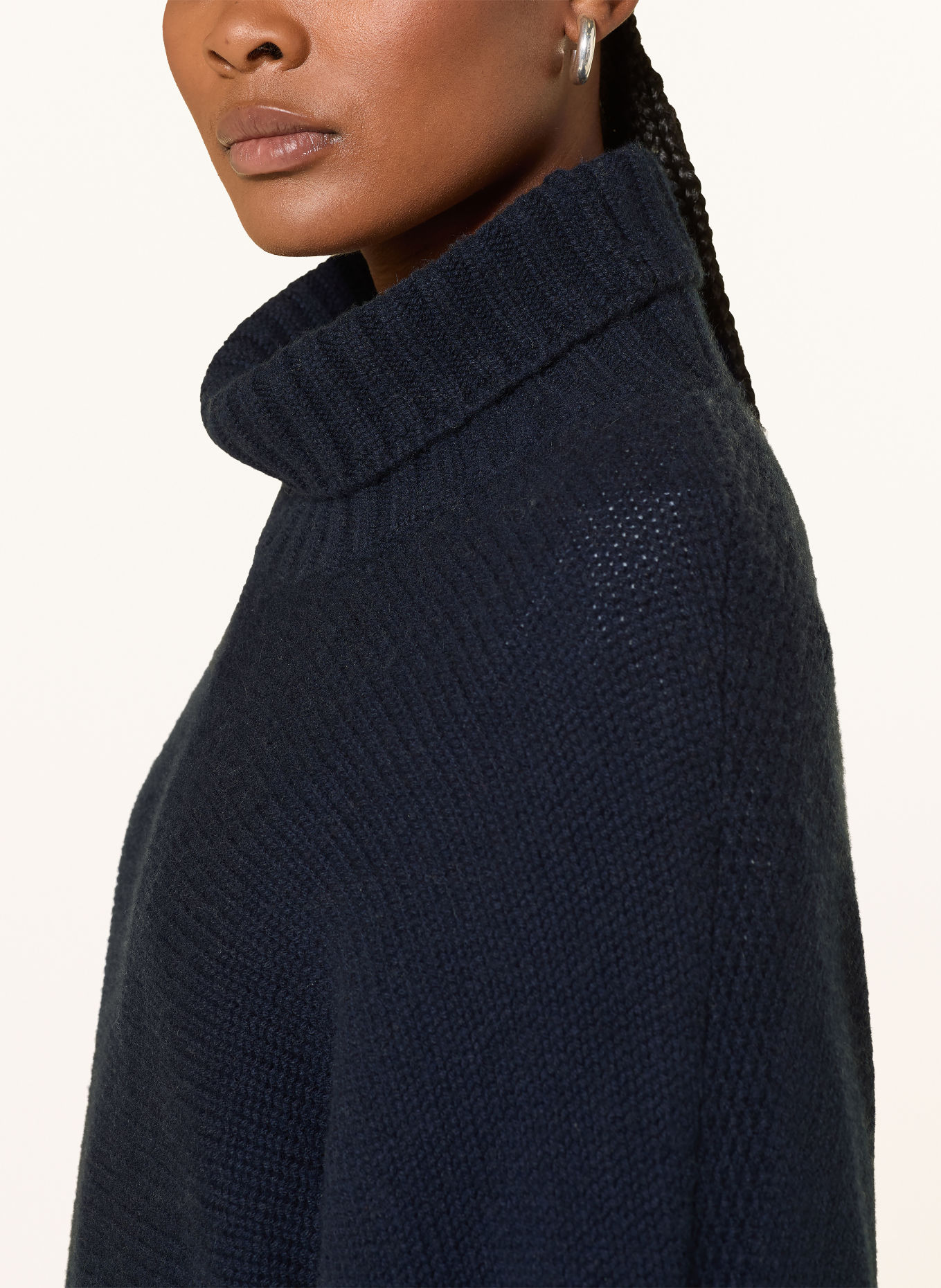 Alcidia da Veiga Turtleneck sweater with cashmere: DARK BLUE