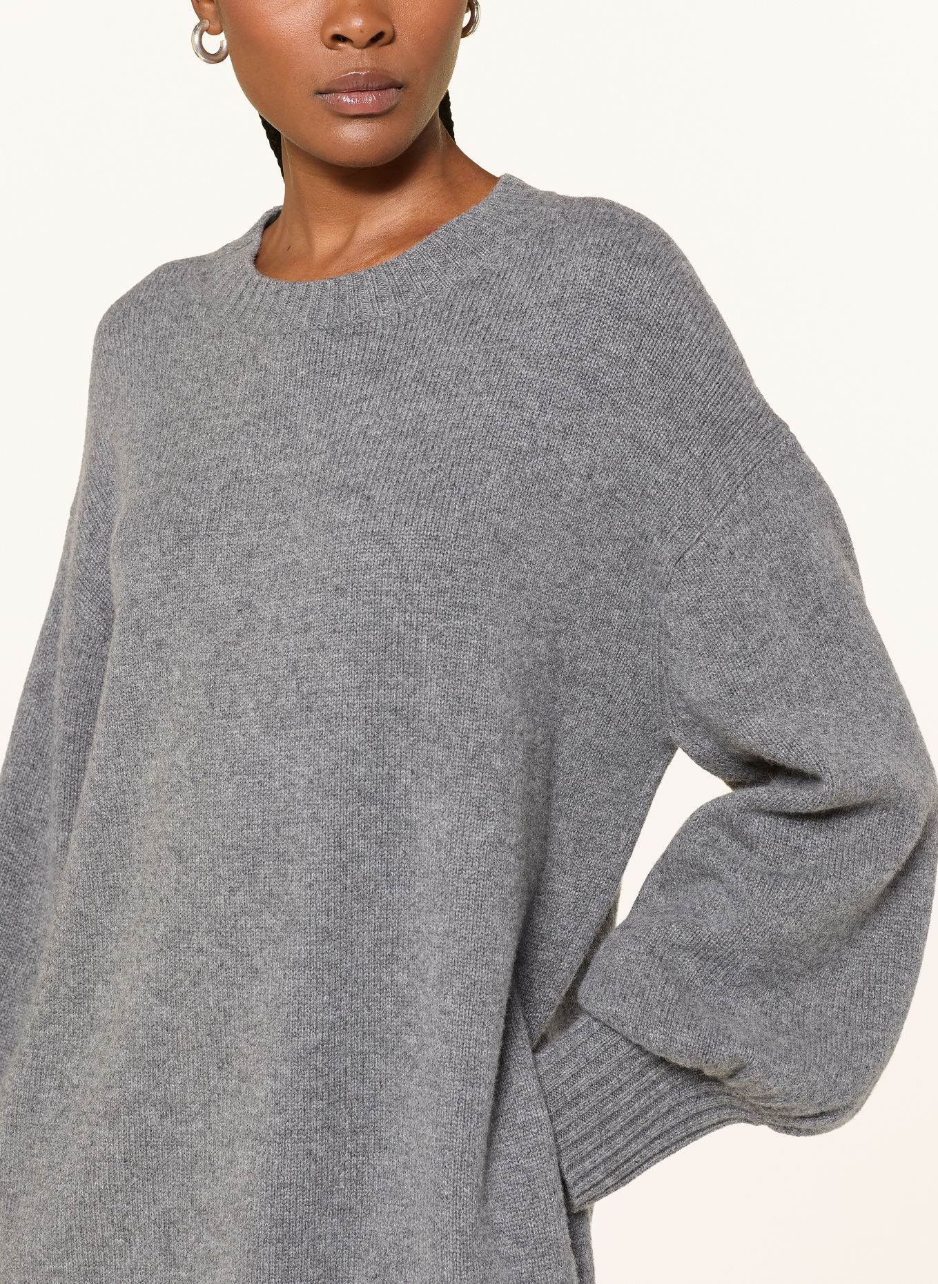 Alcidia da Veiga Cashmere knit dress: DARK GRAY