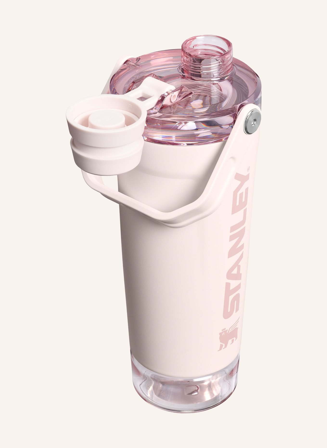 STANLEY Thermobecher THE VITALIZE™ SHAKER: HELLROSA / SILBER