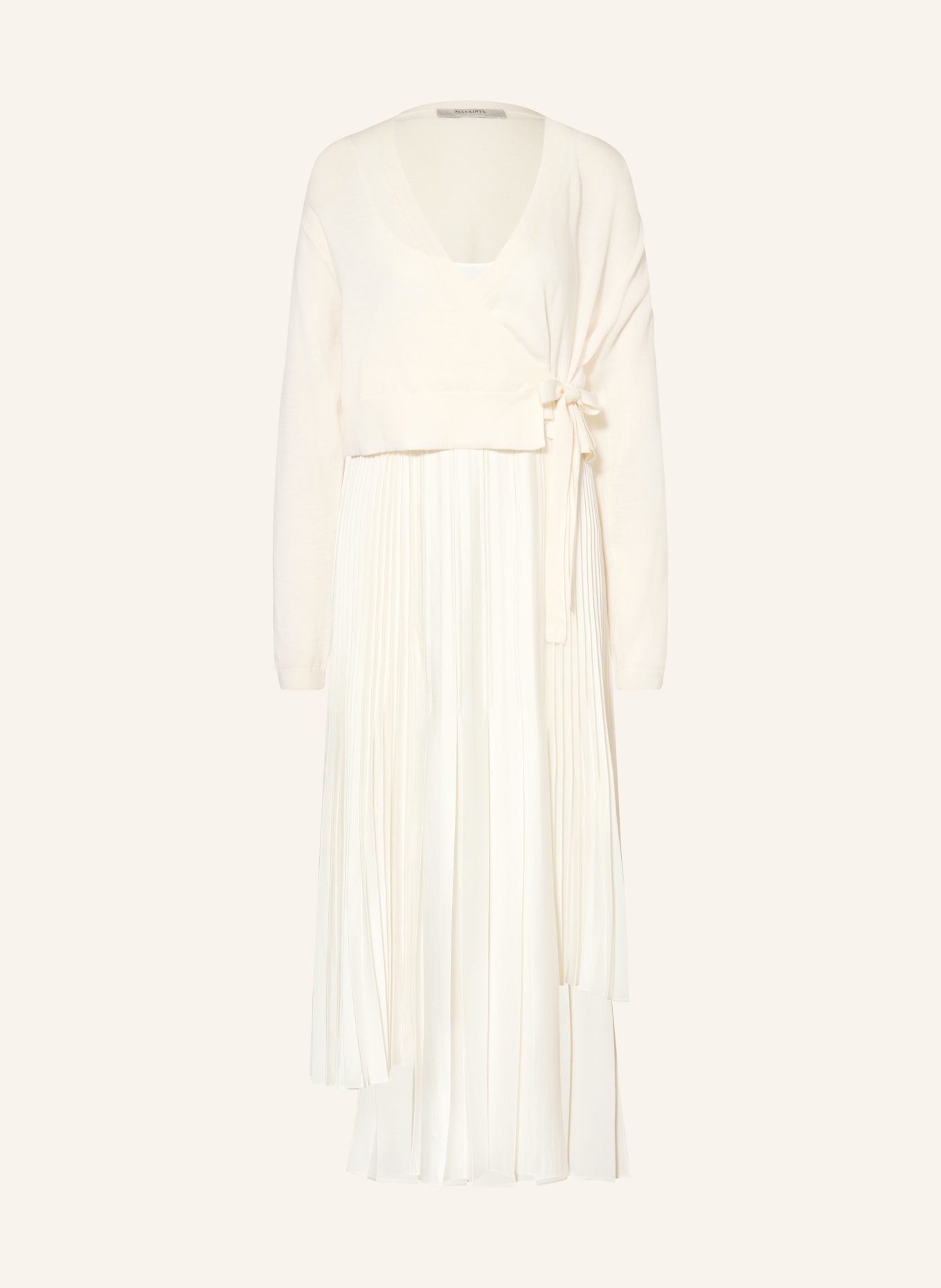 ALLSAINTS Set LUCILLE: Kleid und Strickjacke: ECRU