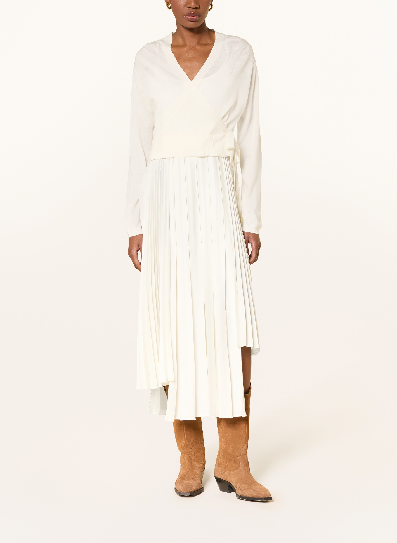 ALLSAINTS Set LUCILLE: Kleid und Strickjacke: ECRU