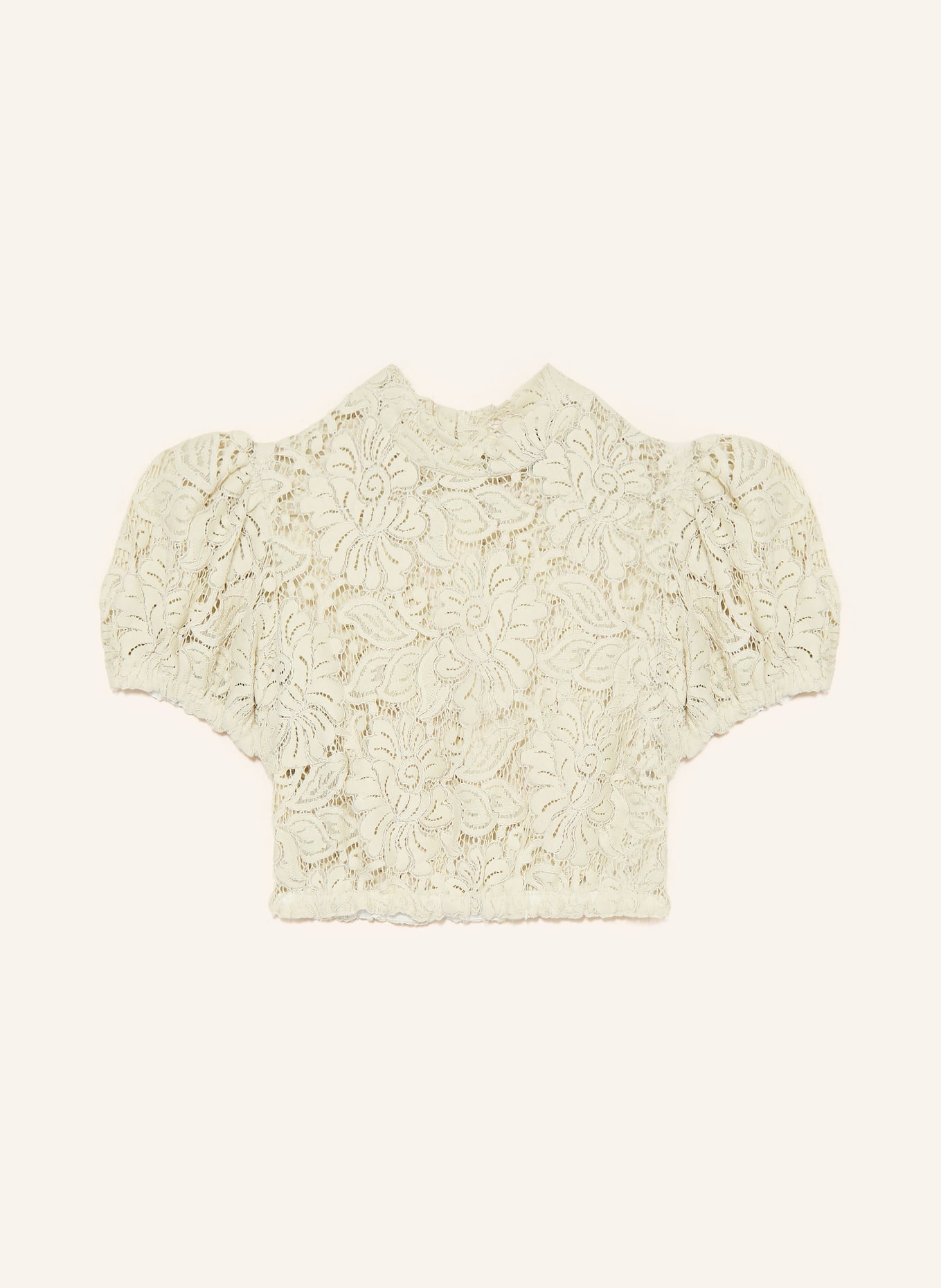 KINGA MATHE Dirndbluse PINA aus Spitze: BEIGE