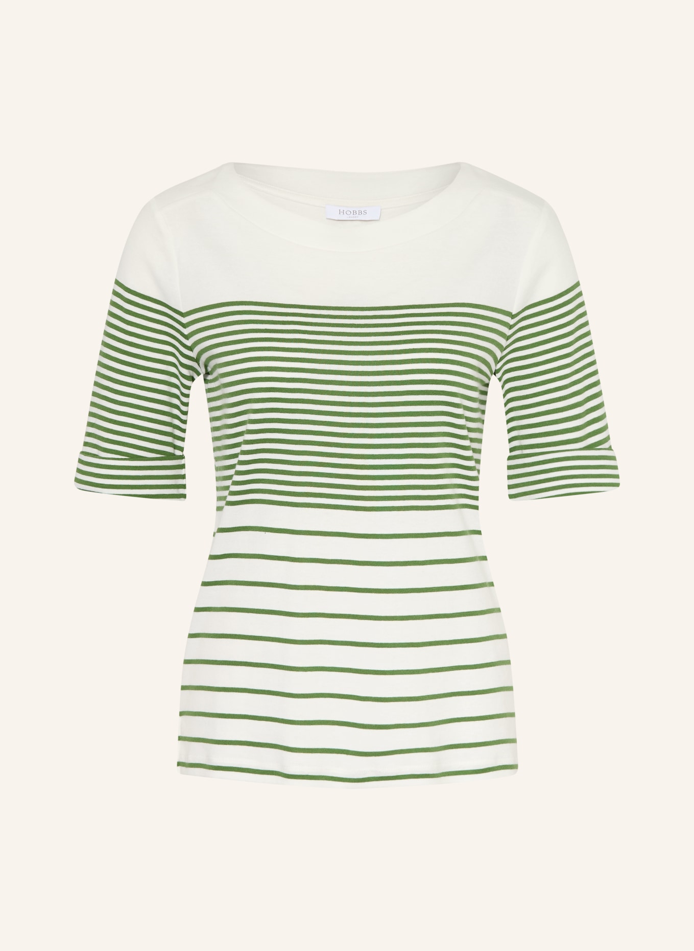 HOBBS T-Shirt CONSTANCE: WEISS / GRÜN