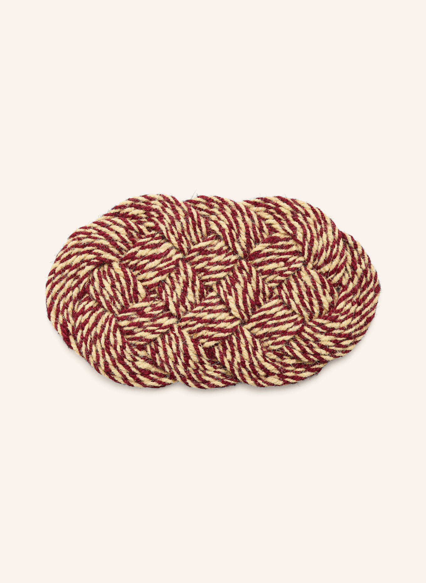 HAY deurmat: LICHTBRUIN / DONKERROOD