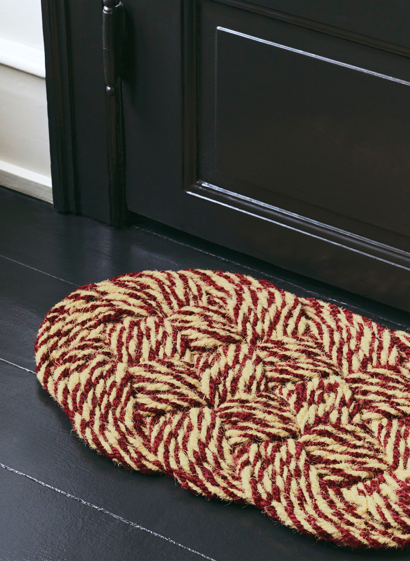 HAY deurmat: LICHTBRUIN / DONKERROOD