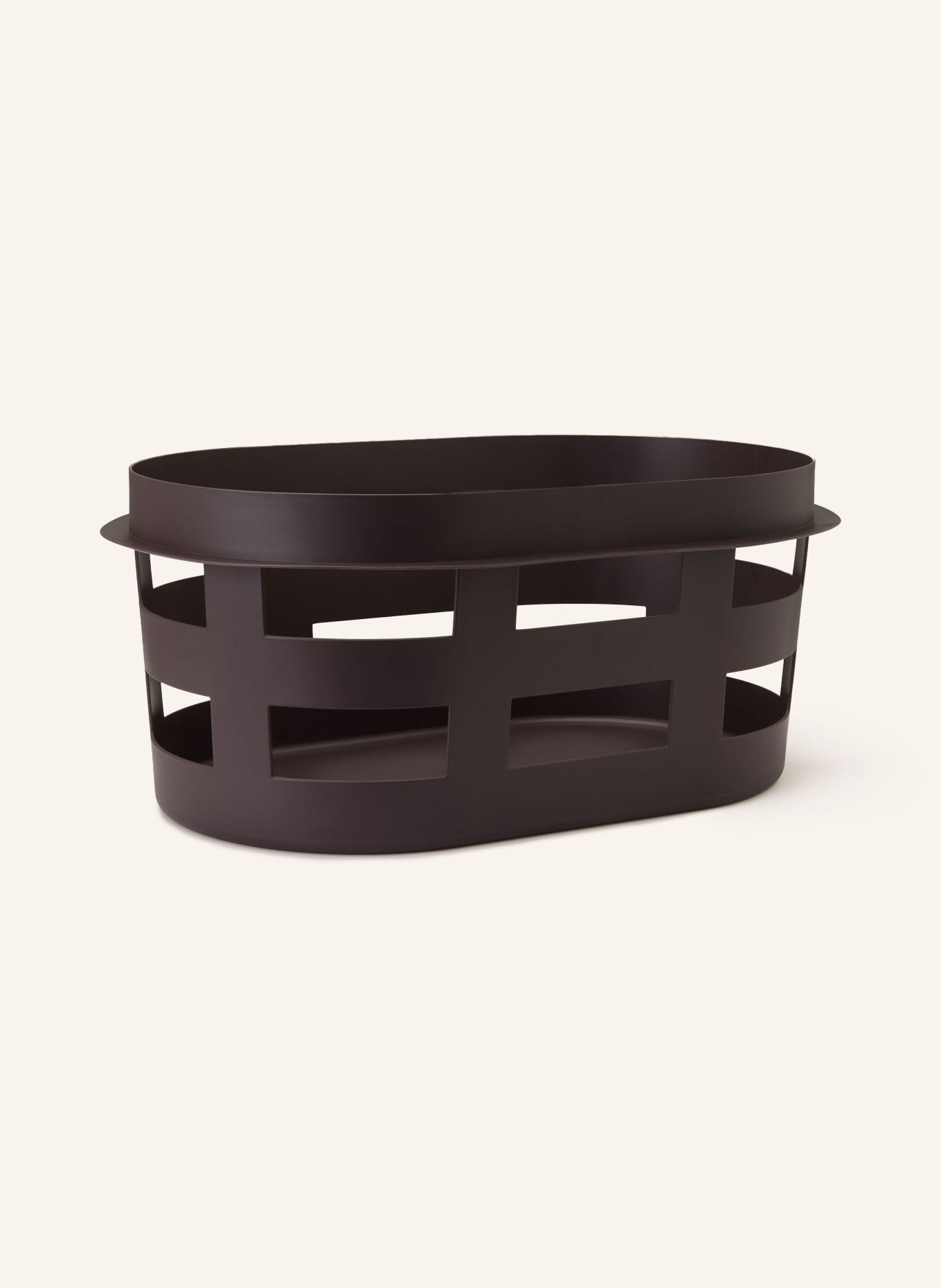 HAY Panier à linge BASKET SMALL: MARRON FONCÉ