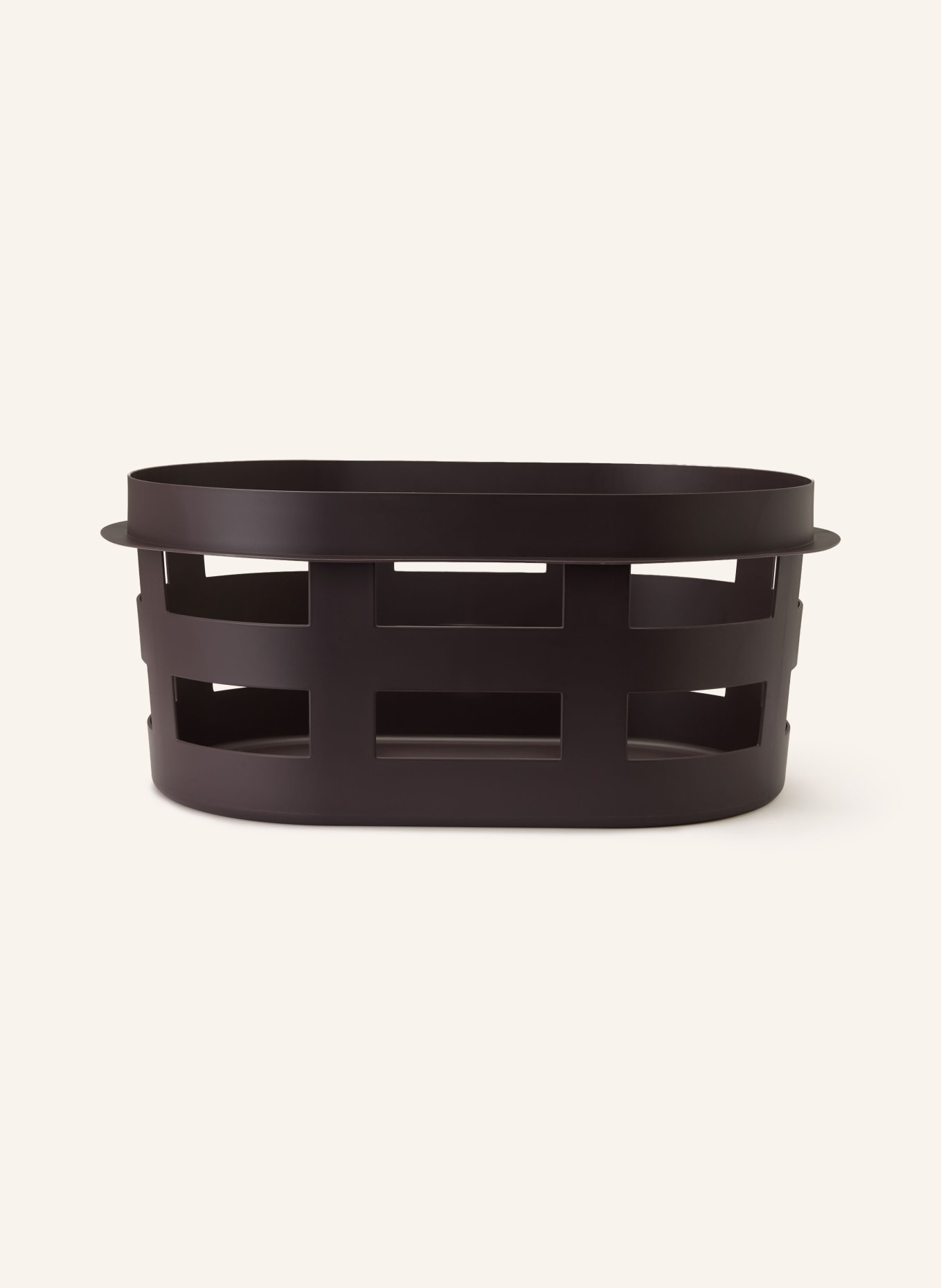 HAY Panier à linge BASKET SMALL: MARRON FONCÉ