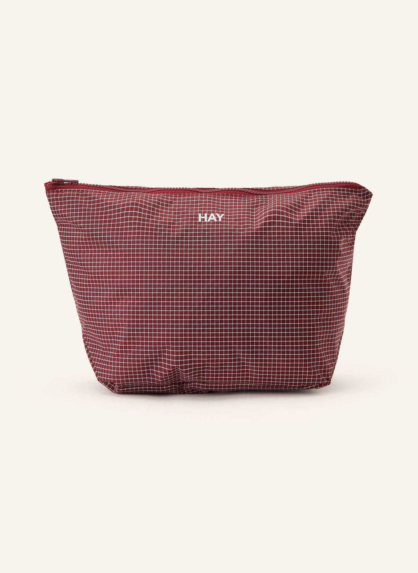 HAY kosmetyczka: CIEMNOCZERWONY / KREMOWY