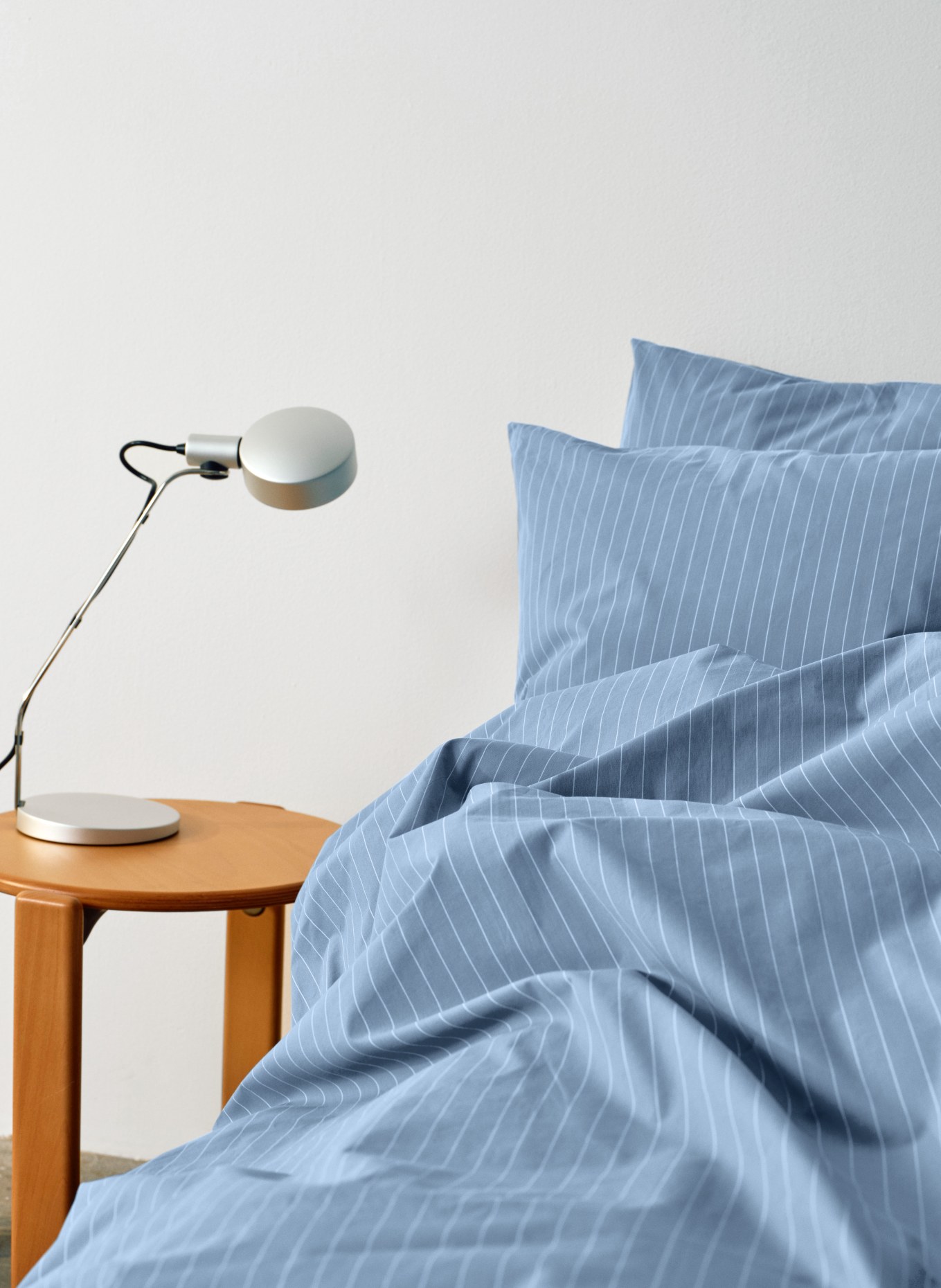 HAY Kissenbezug FINELINE: BLAUGRAU / WEISS