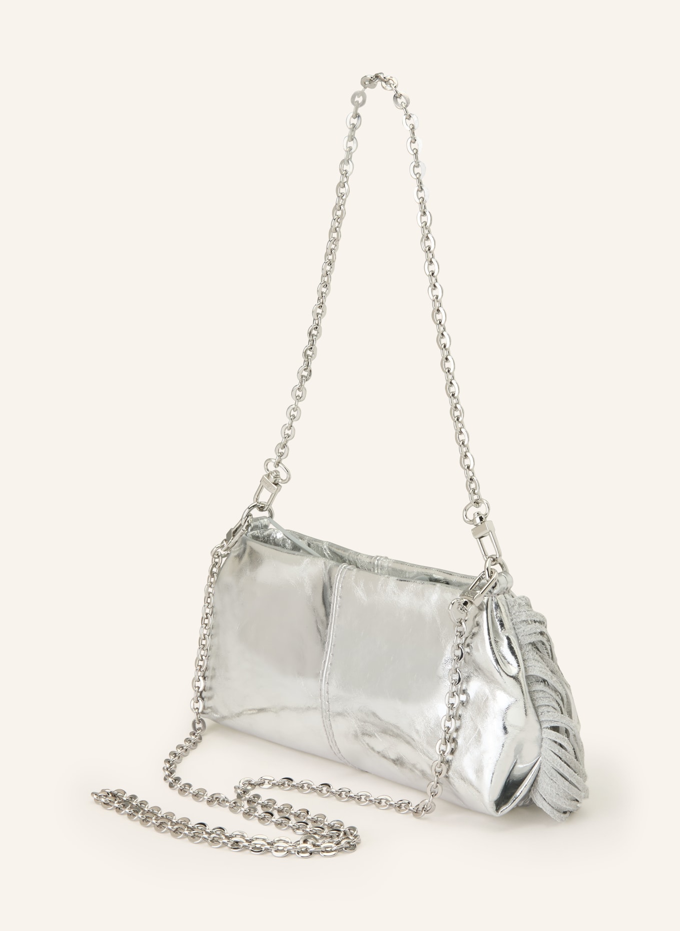 maje Torebka z frędzlami: SREBRNY