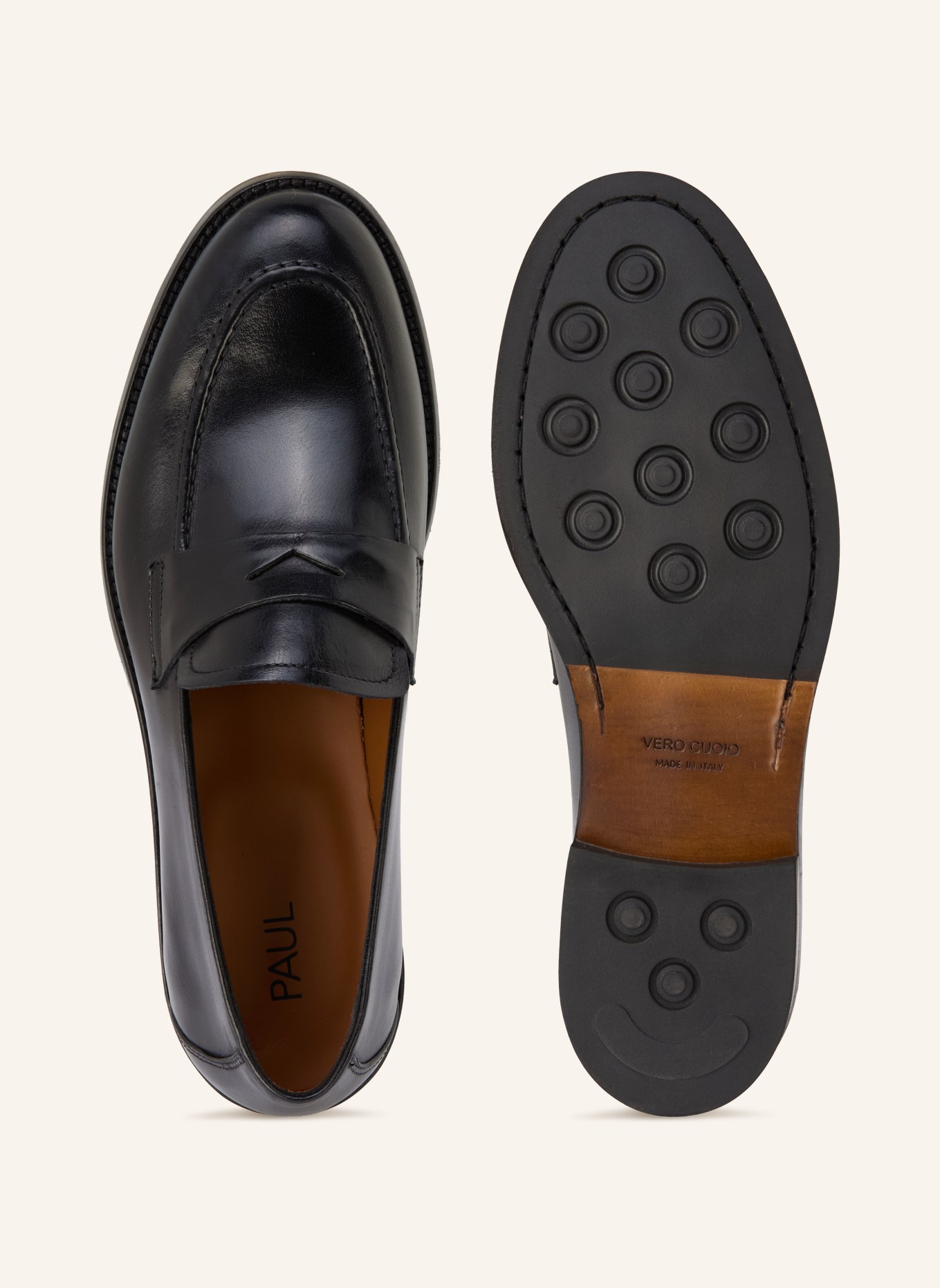 PAUL penny loafer: BLACK