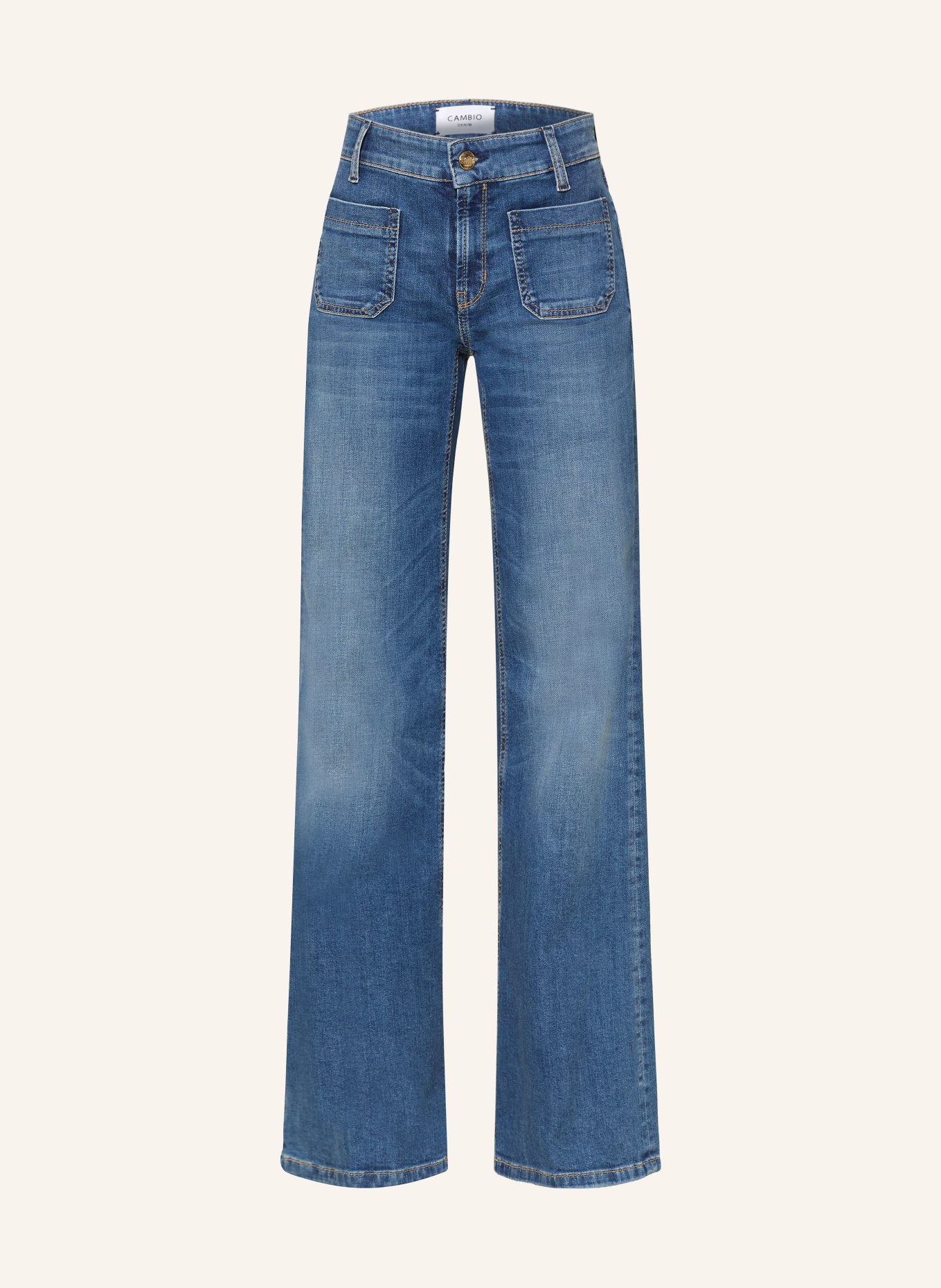 CAMBIO Flared Leg Jeans AMARA: 5133 feminine contrast