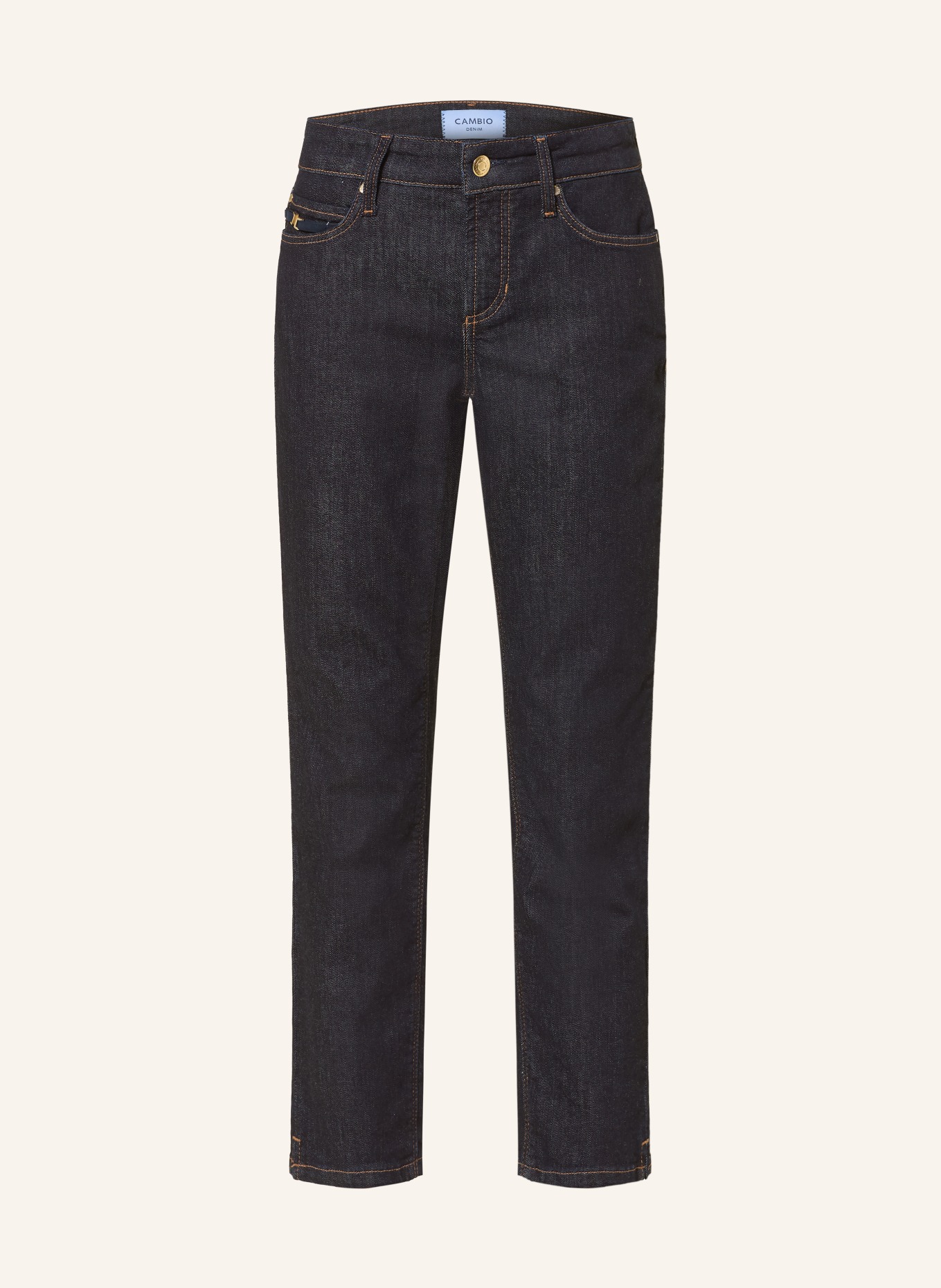 CAMBIO PIPER Cropped Jeans: 5006 modern rinsed