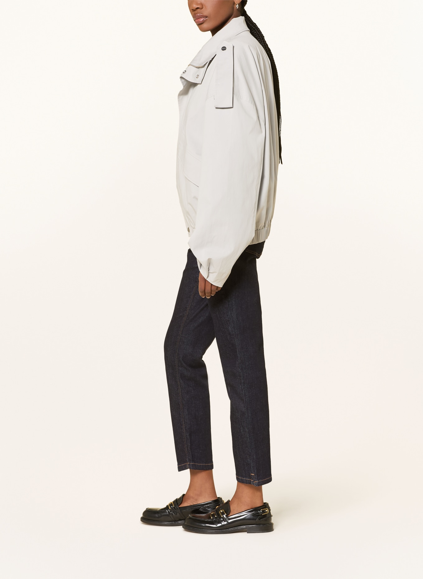 CAMBIO PIPER Cropped Jeans: 5006 modern rinsed