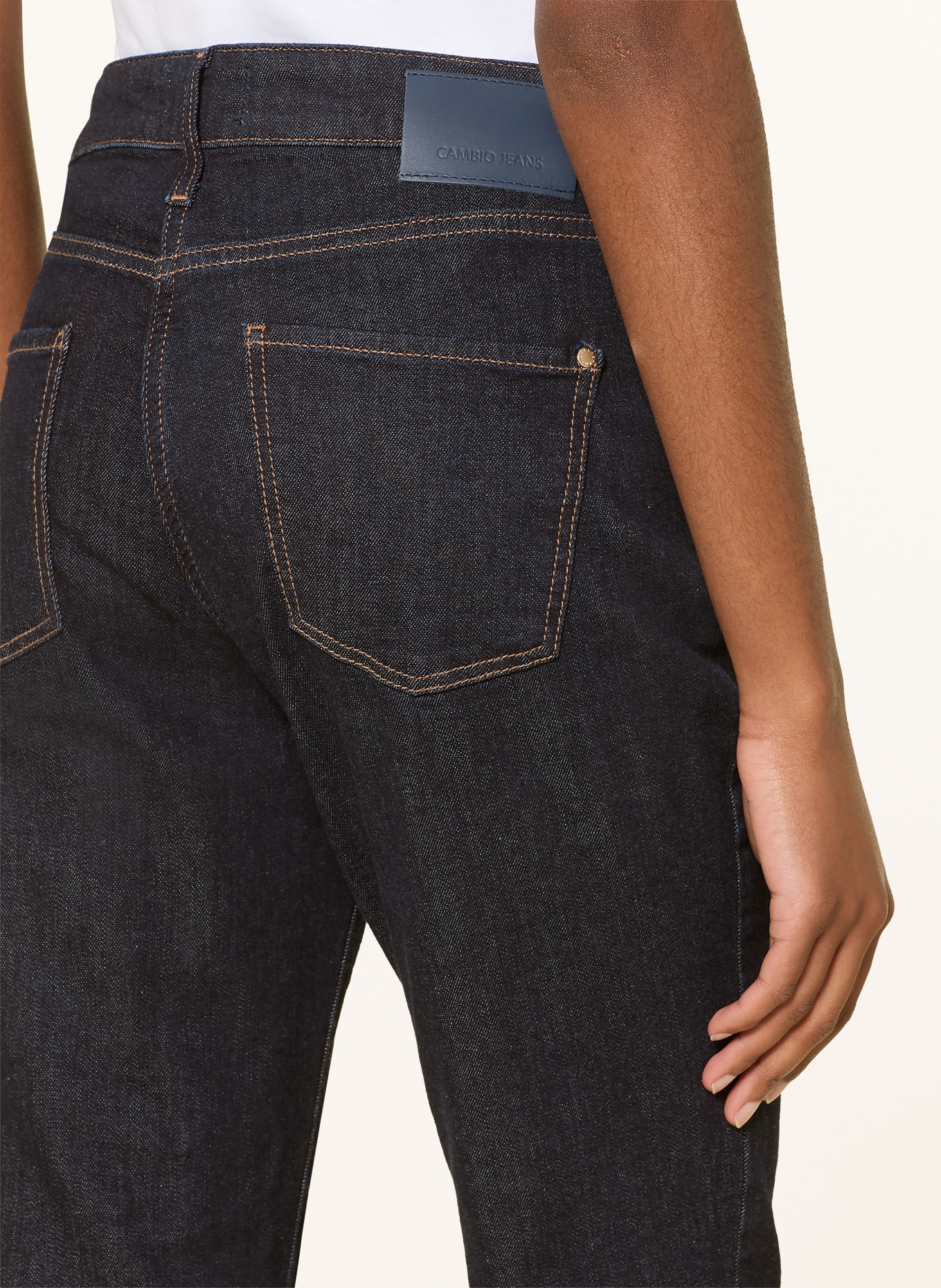 CAMBIO PIPER Cropped Jeans: 5006 modern rinsed