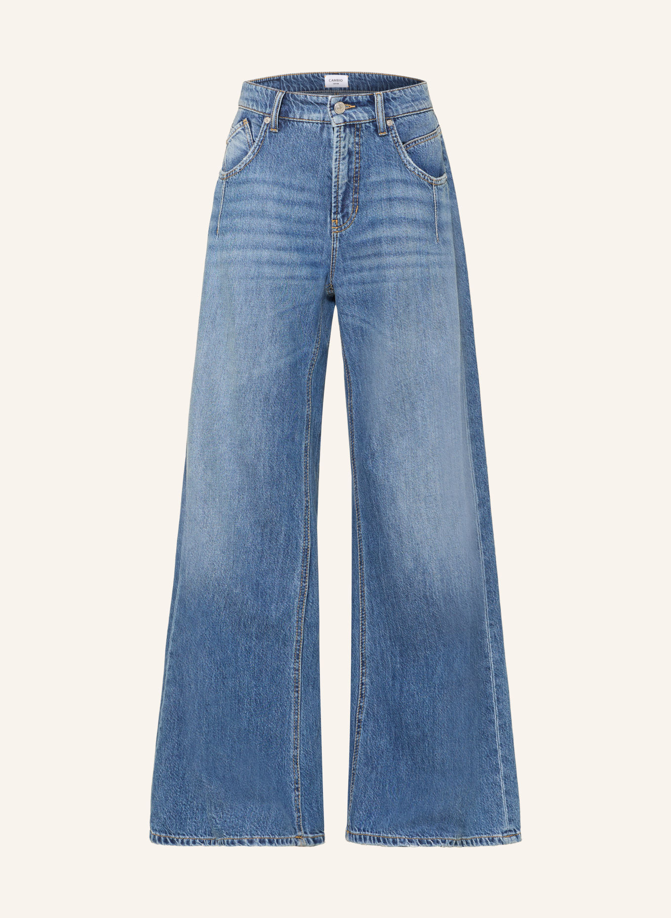 CAMBIO Jeans met wijde pijpen PALAZZO ADVANCE: 5245 mid tide fluent