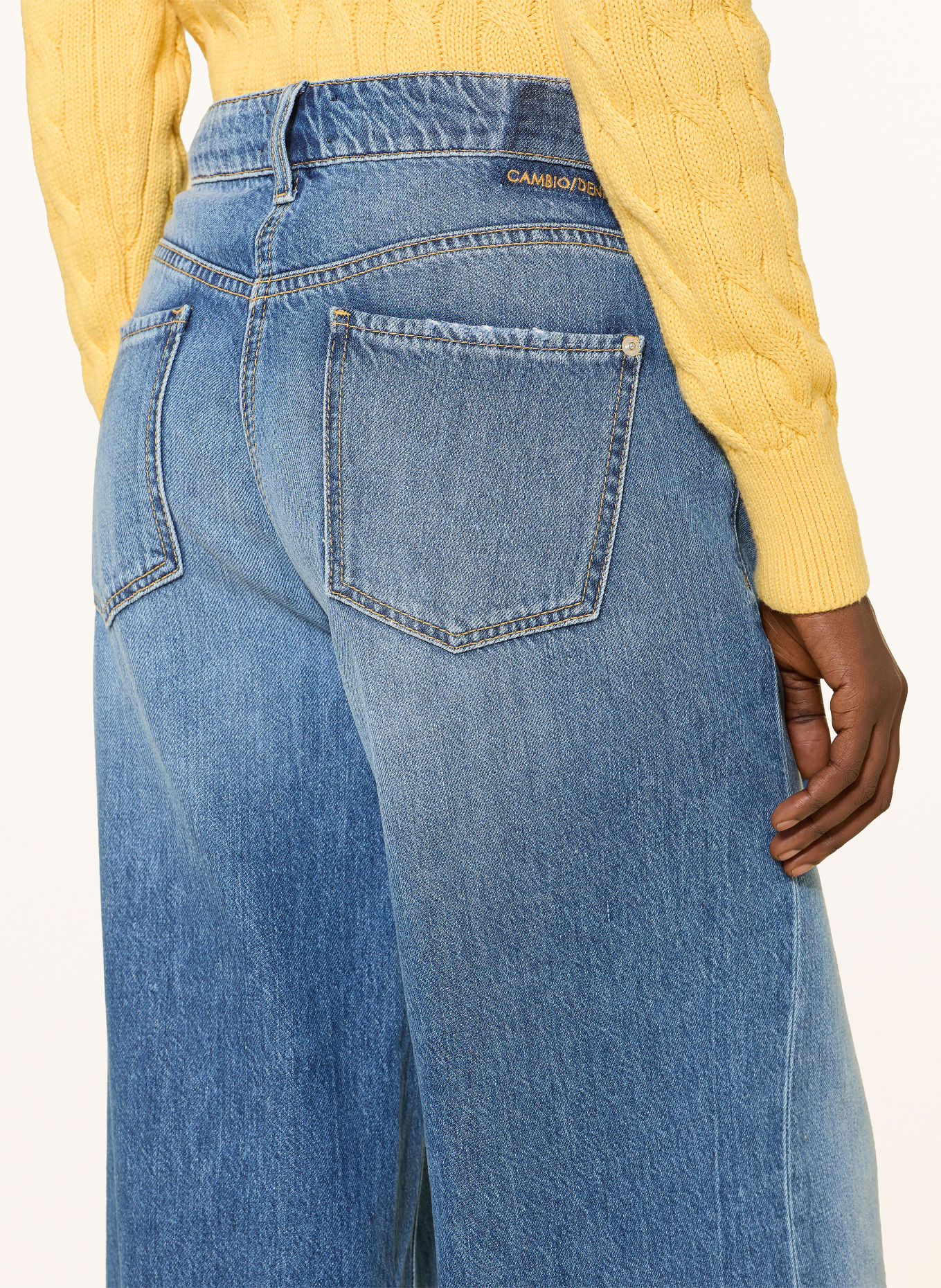 CAMBIO Jeans met wijde pijpen PALAZZO ADVANCE: 5245 mid tide fluent
