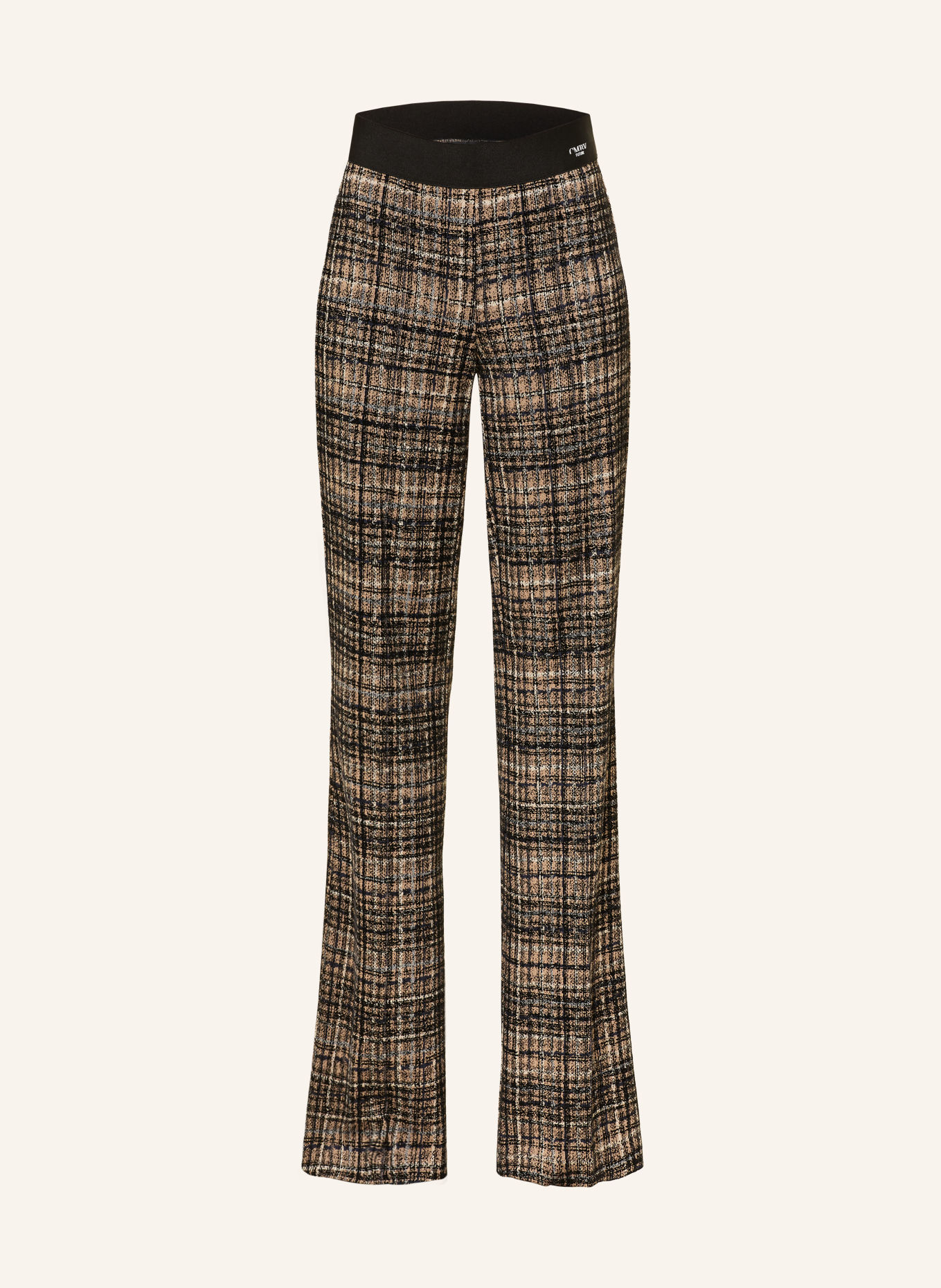 CAMBIO FRANCIS Velvet Bootcut Pants: BEIGE / DARK BLUE / BLACK