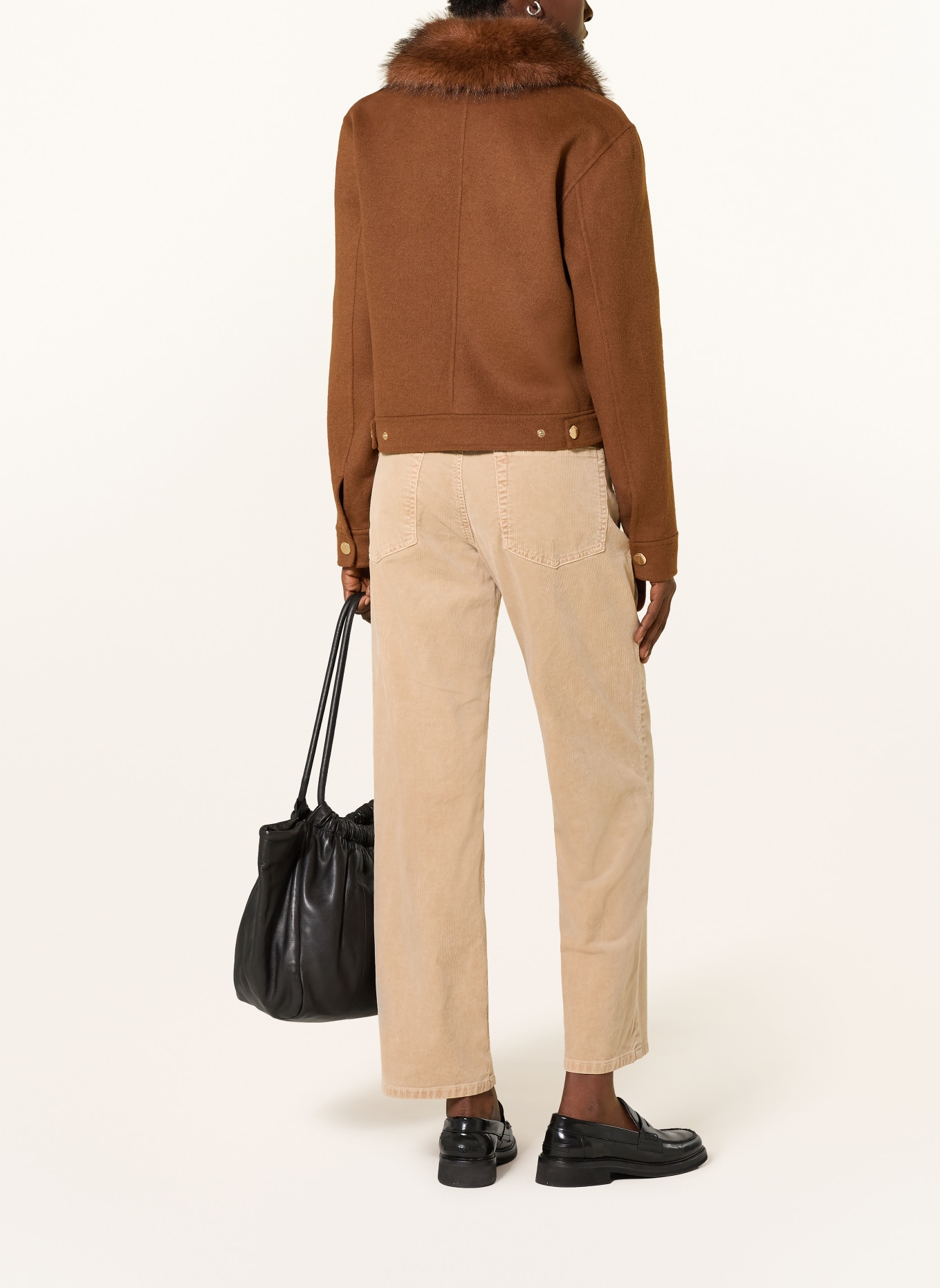 CAMBIO Corduroybroek GINI: BEIGE