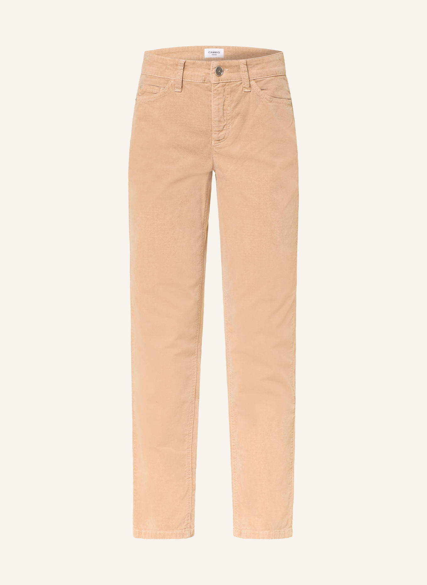 CAMBIO 7/8-broek PIPER van fluweel: LICHTBRUIN