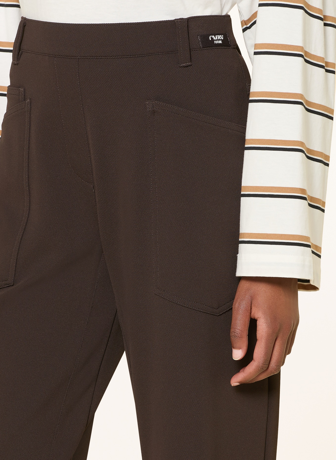 CAMBIO 7/8-broek OCEAN: MARRON FONCÉ