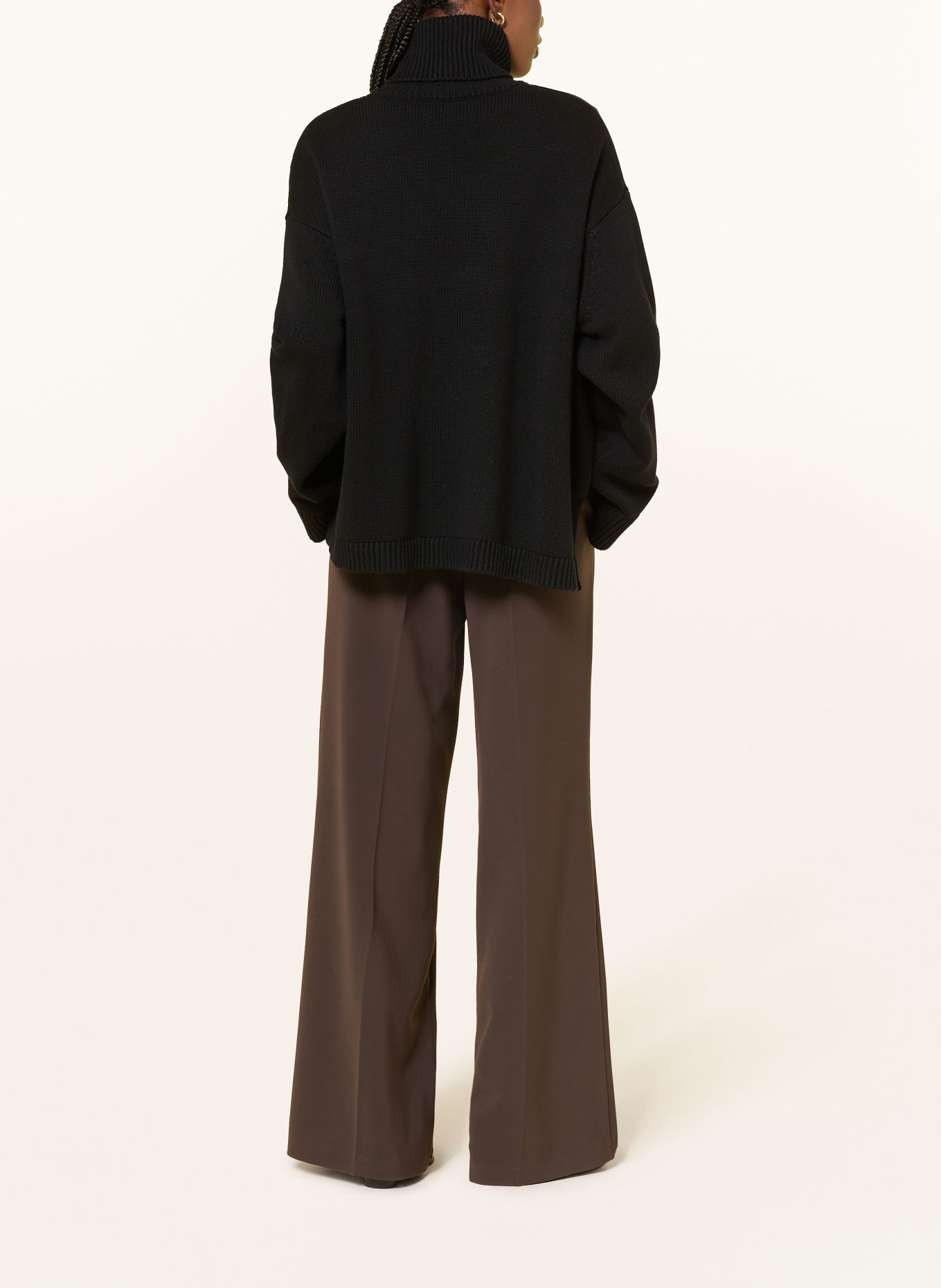 CAMBIO ALEXIS Marble Pants: DARK BROWN