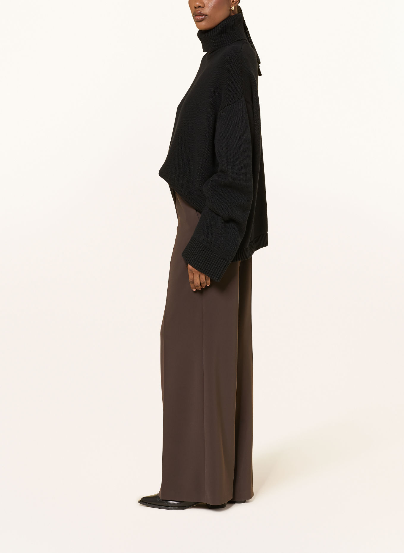 CAMBIO ALEXIS Marble Pants: DARK BROWN