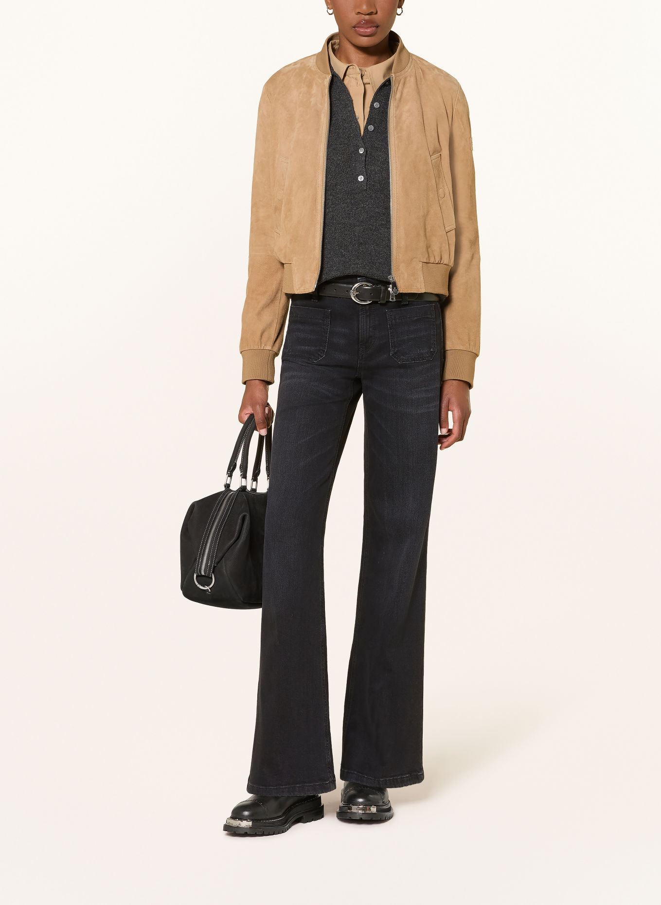 CAMBIO Flared jeans AMARA: 5112 modern dark