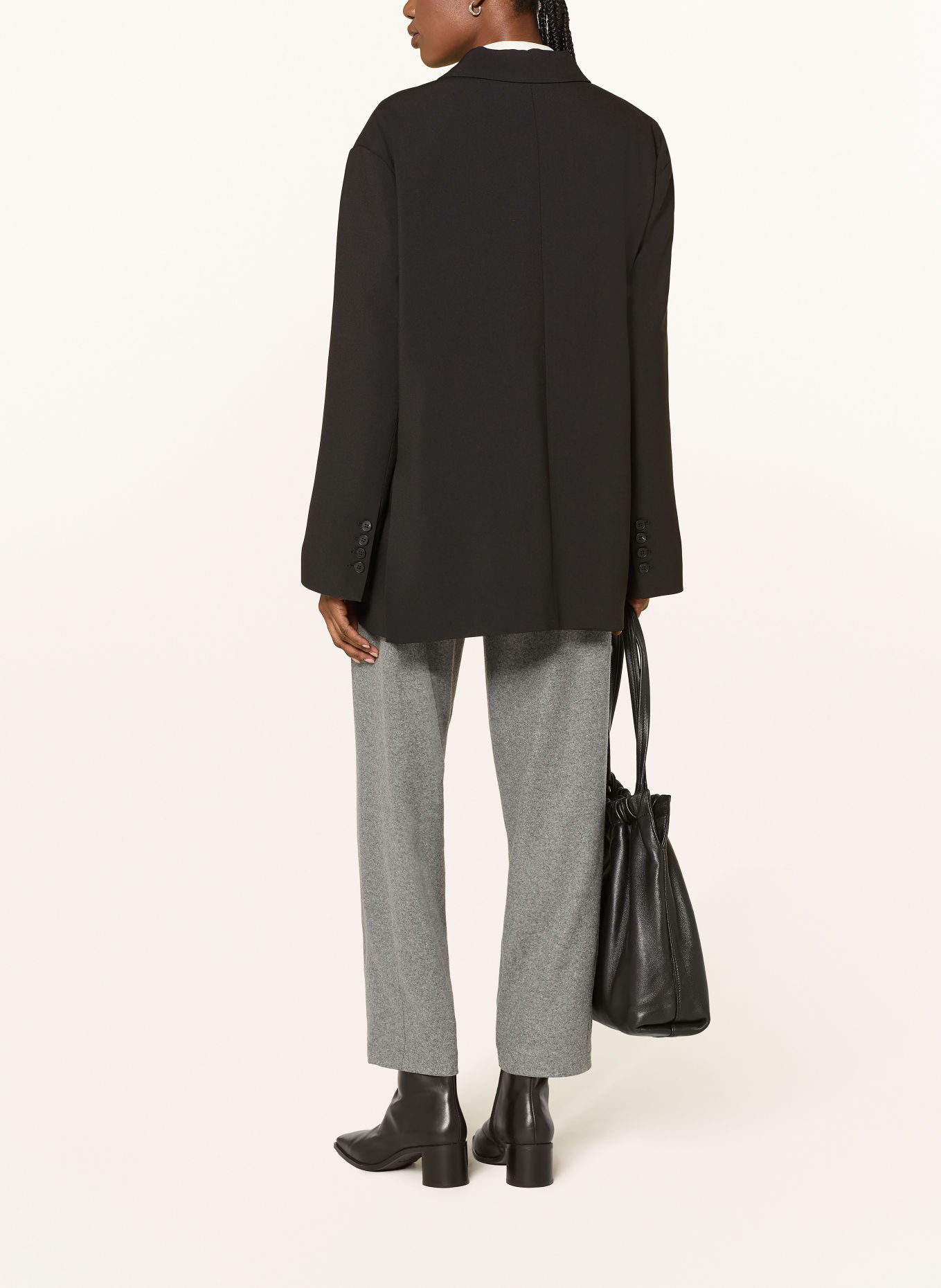 CAMBIO ELINA Flannel Pants: GRAY