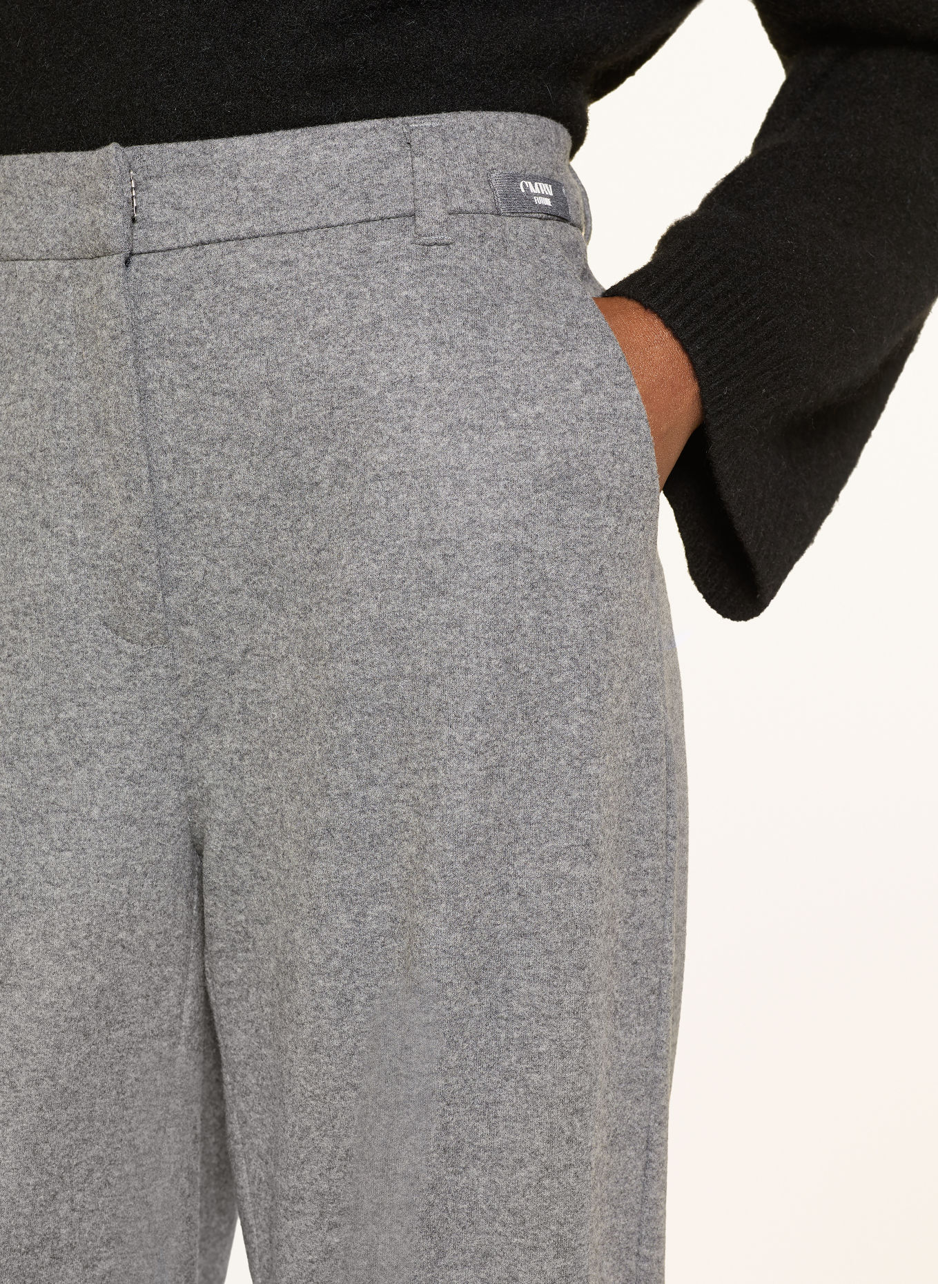 CAMBIO ELINA Flannel Pants: GRAY