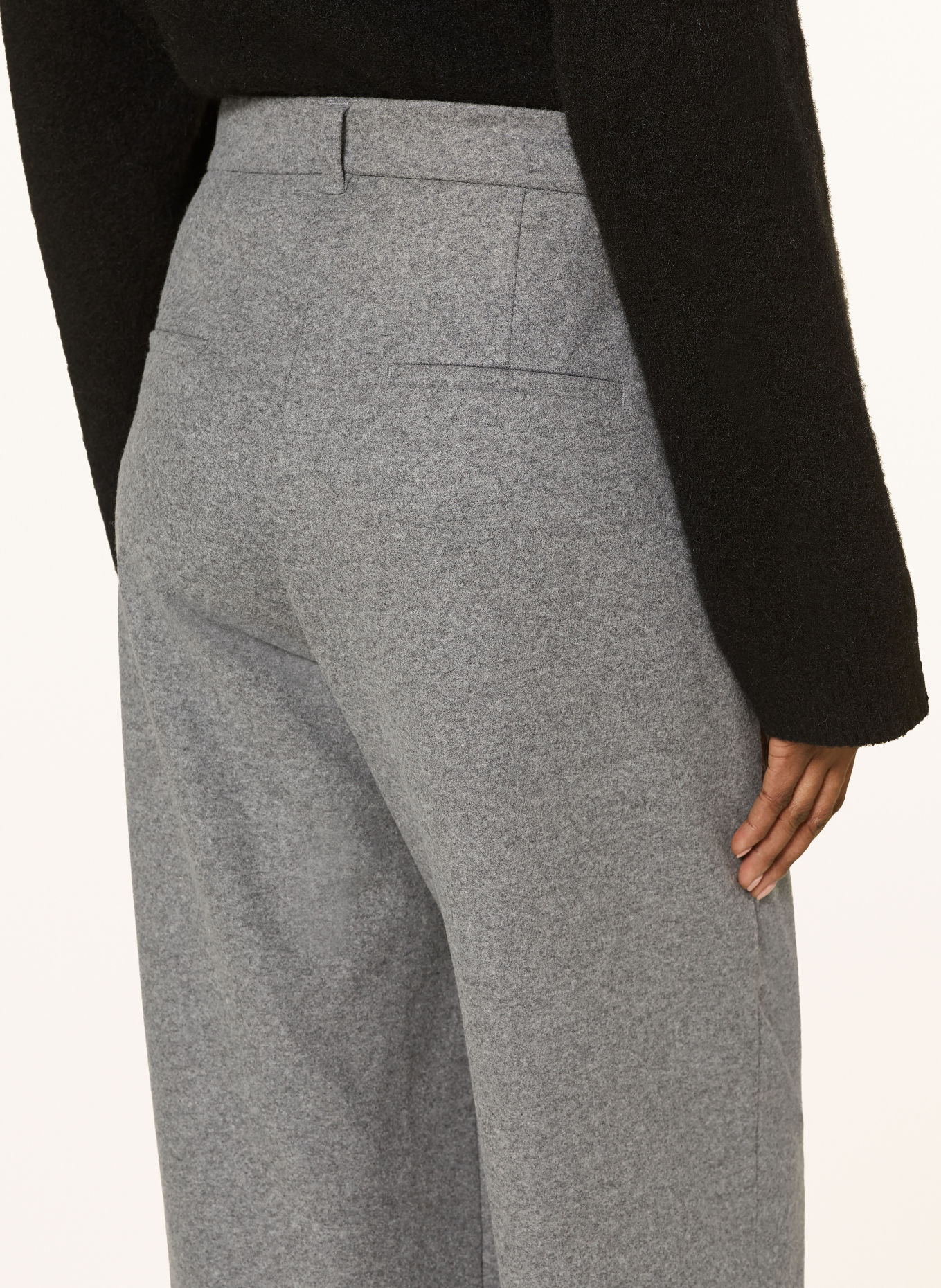 CAMBIO ELINA Flannel Pants: GRAY