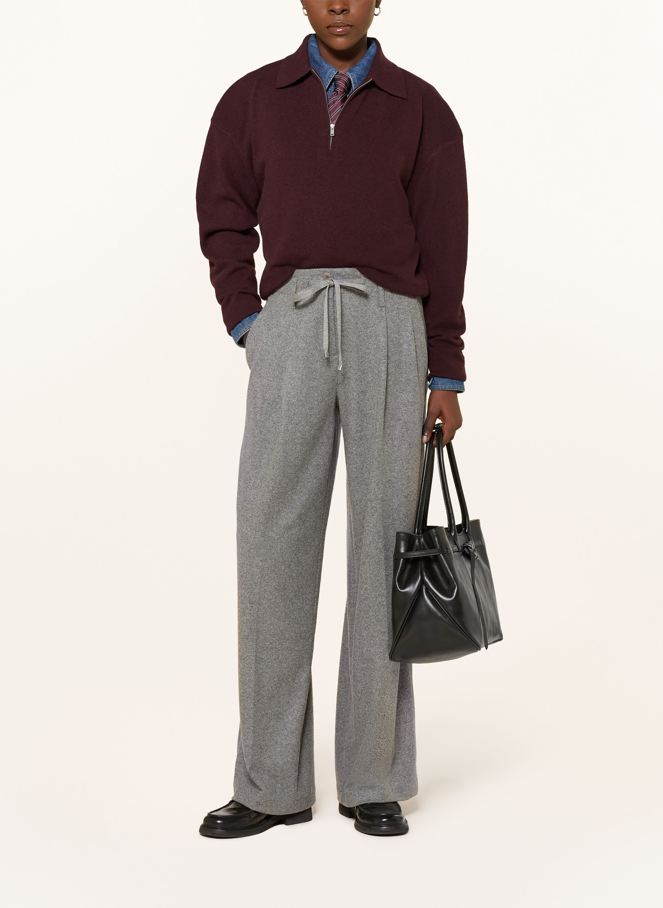 CAMBIO Marlene-broek ADDISON: GRIJS