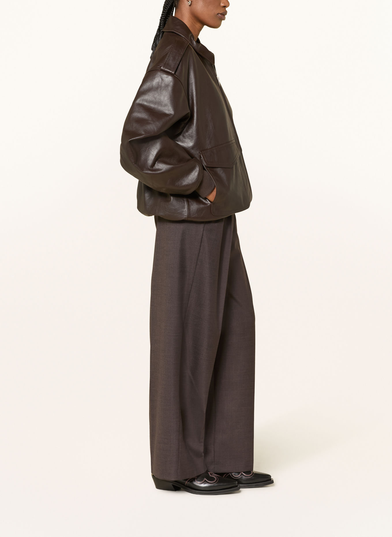 CAMBIO ADDISON Marle Pants: DARK BROWN