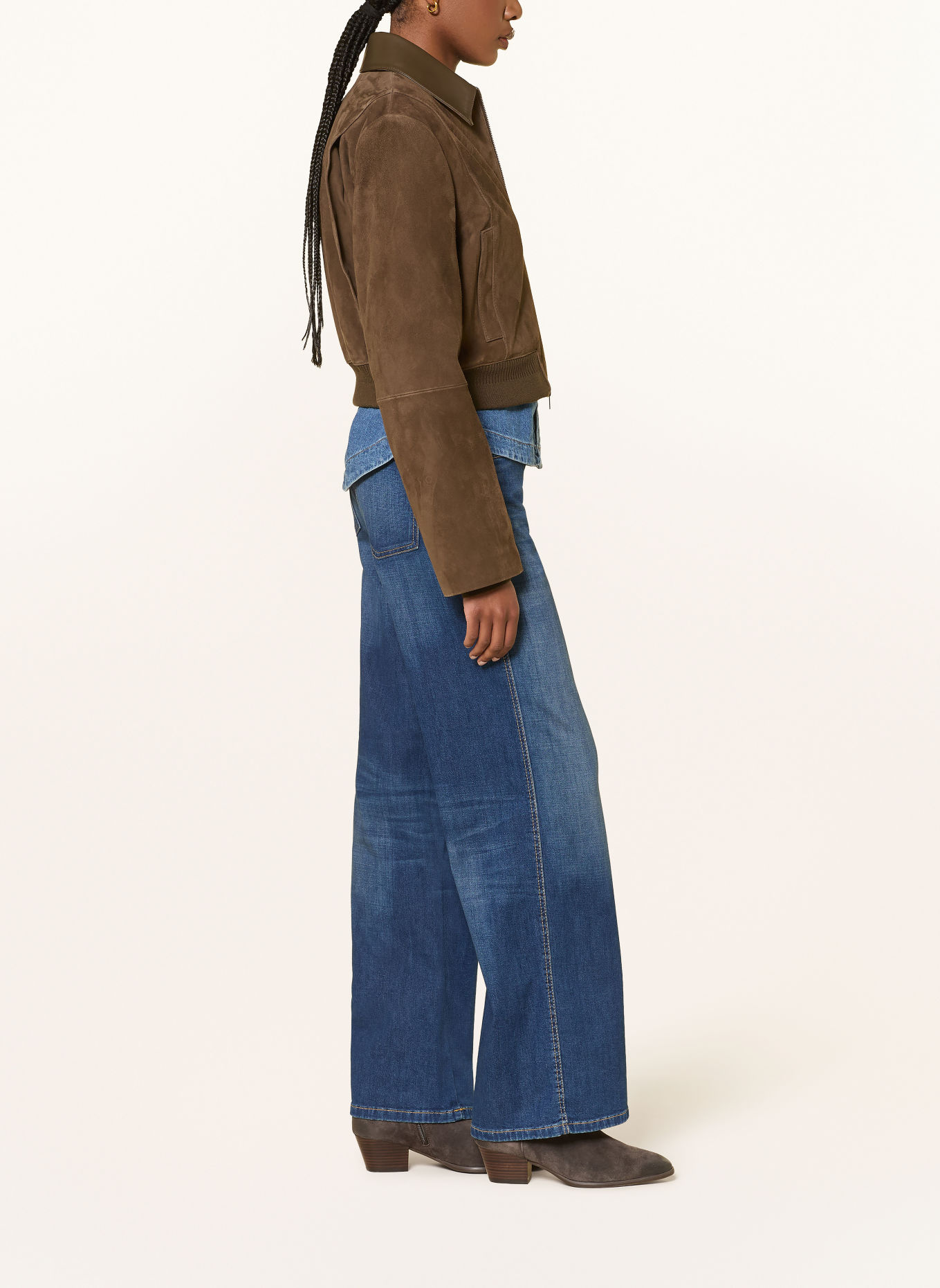 CAMBIO Flared Jeans AIMEE: 5058 lefthand stoned used