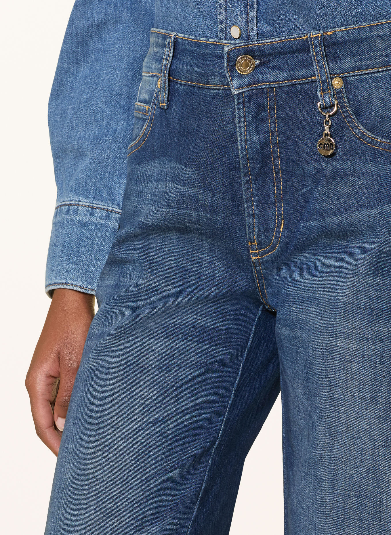 CAMBIO Flared Jeans AIMEE: 5058 lefthand stoned used