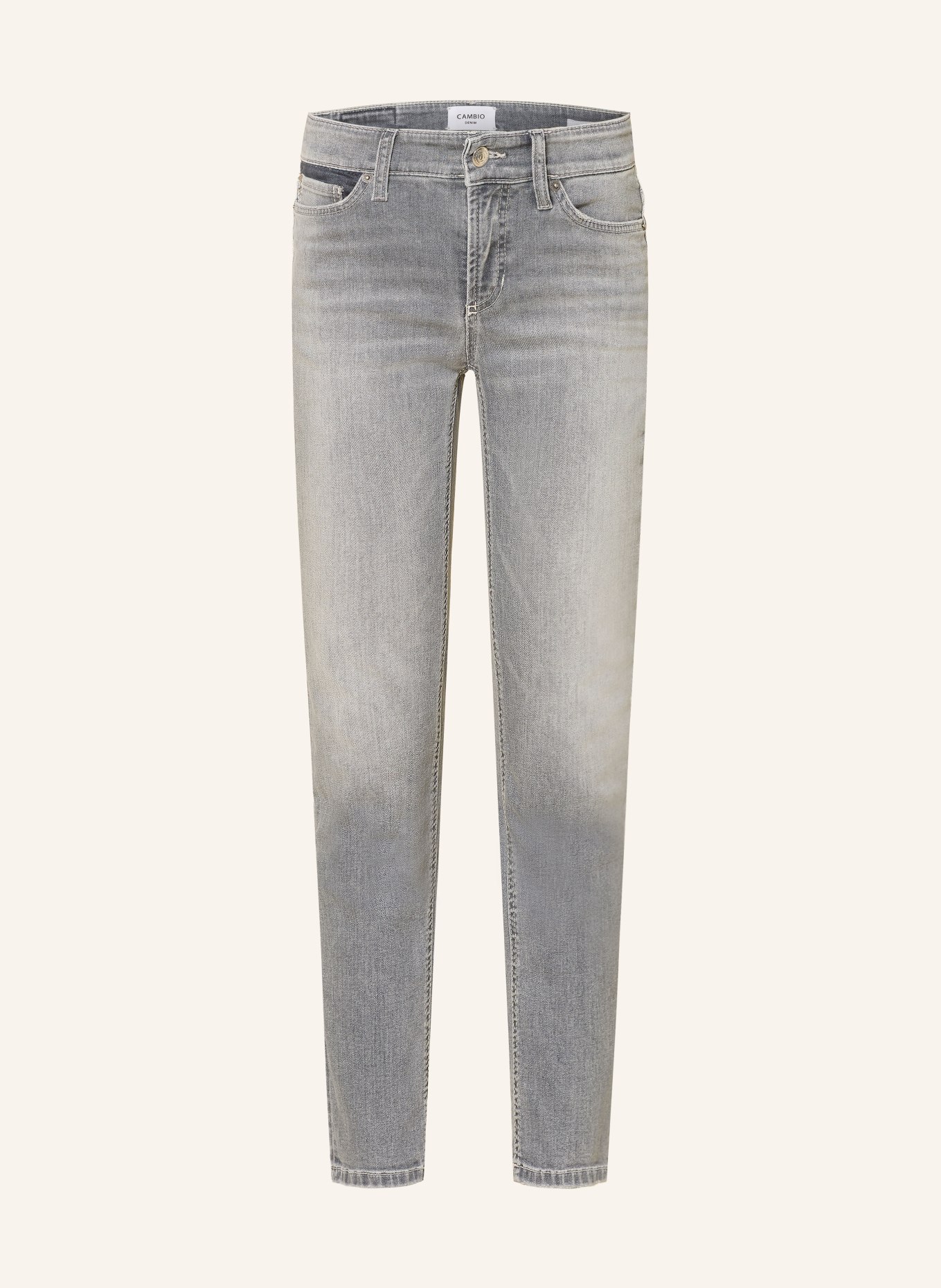 CAMBIO Cropped Jeans PIPER: 5021 grey smoky used
