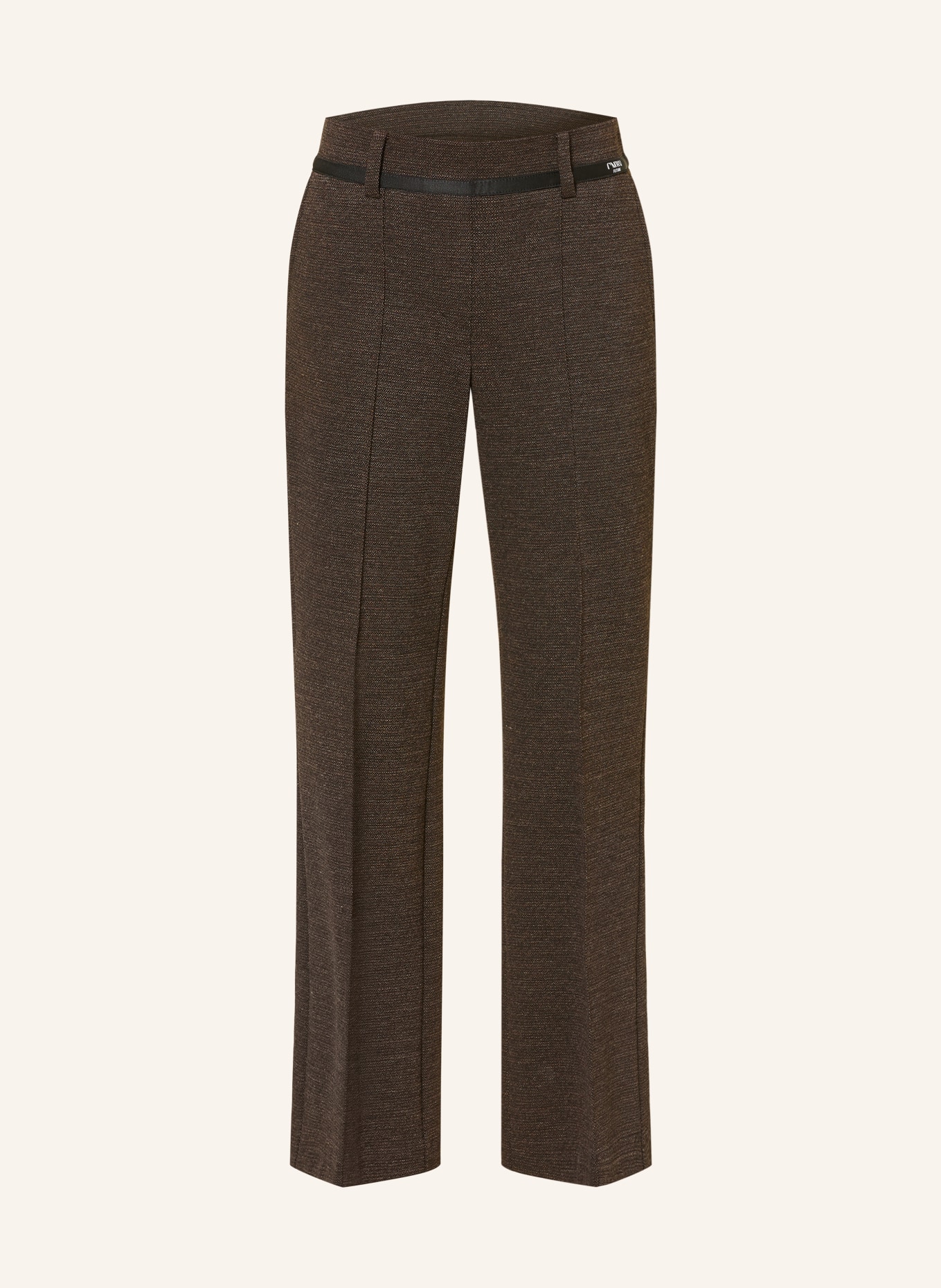 CAMBIO FRANCOISE Bootcut Pants: DARK BROWN / BLACK