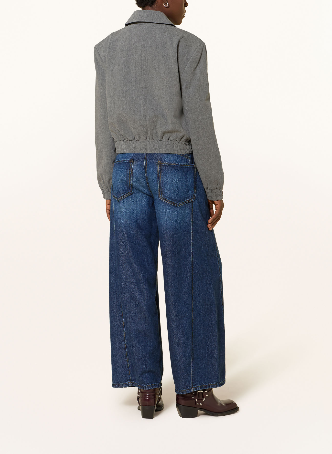 CAMBIO Jeans met wijde pijpen ORLA: 5146 dark tide fluent