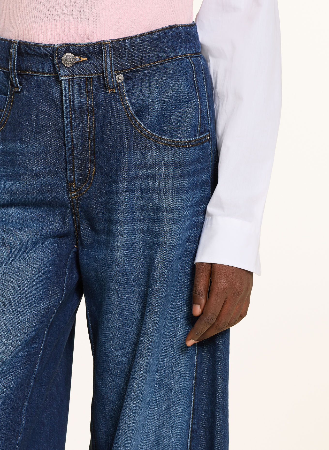 CAMBIO Jeans met wijde pijpen ORLA: 5146 dark tide fluent