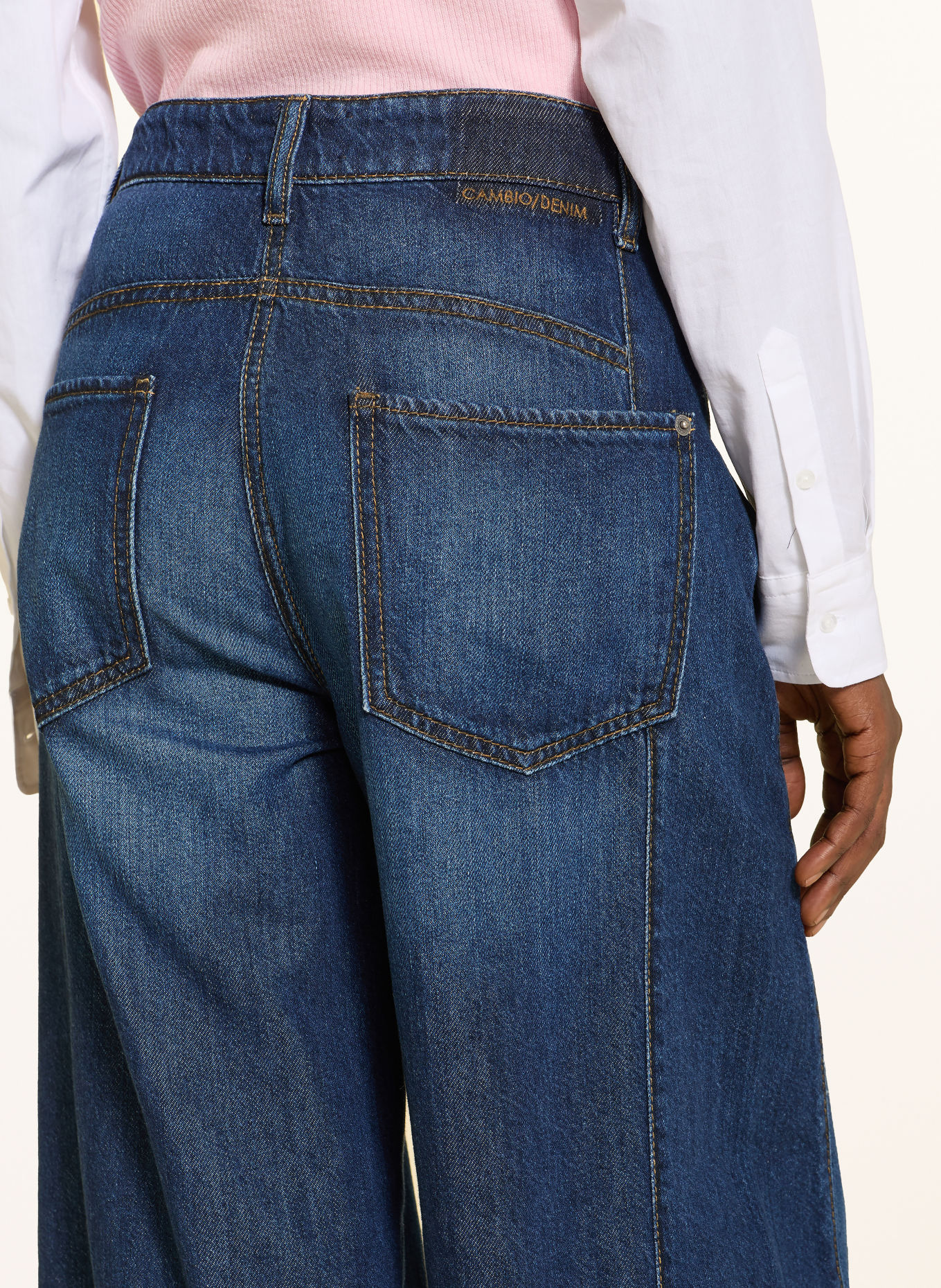 CAMBIO Jeans met wijde pijpen ORLA: 5146 dark tide fluent