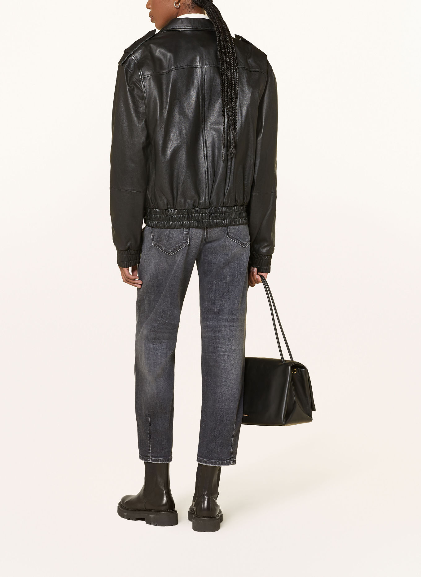 CAMBIO ELIN Barrel Jeans: 5115 natural black used